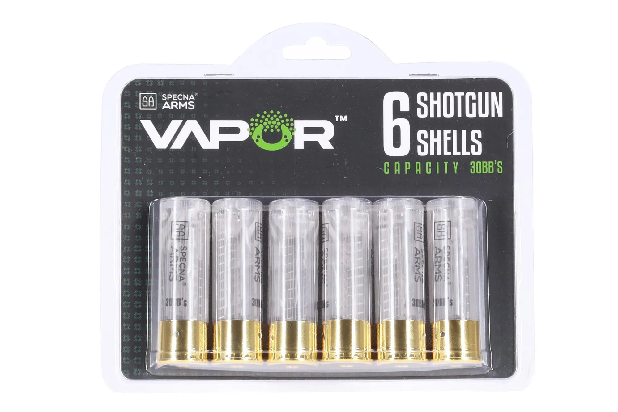 6 shotgun shells - 30 BBs