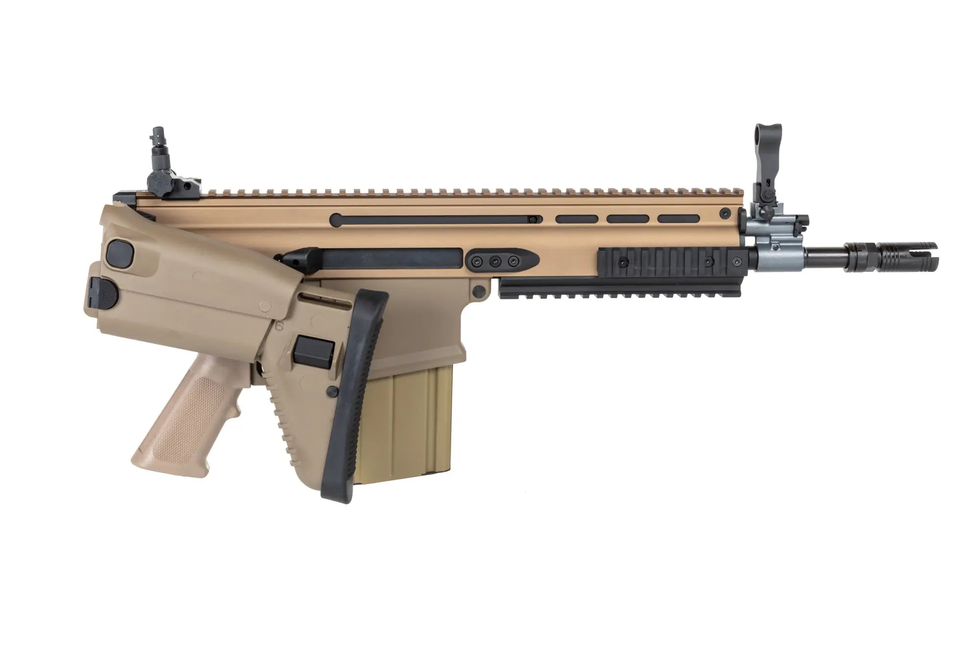Cybergun x FN HERSTAL SCAR-H CQC Tan airsoft Assault Carbine-7