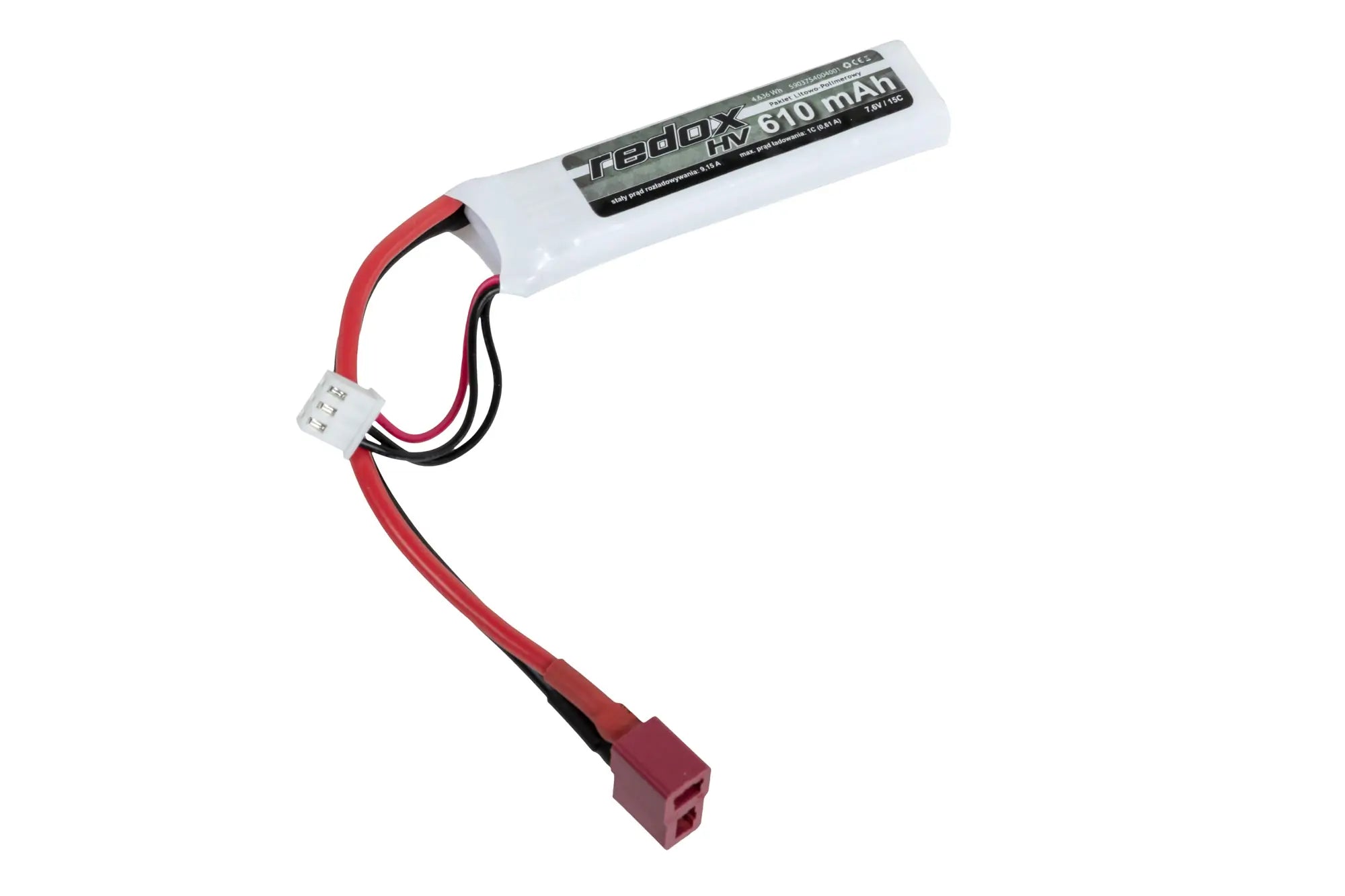 Li-Po Redox 610 mAh 7.6 V High Voltage 15C Dean battery