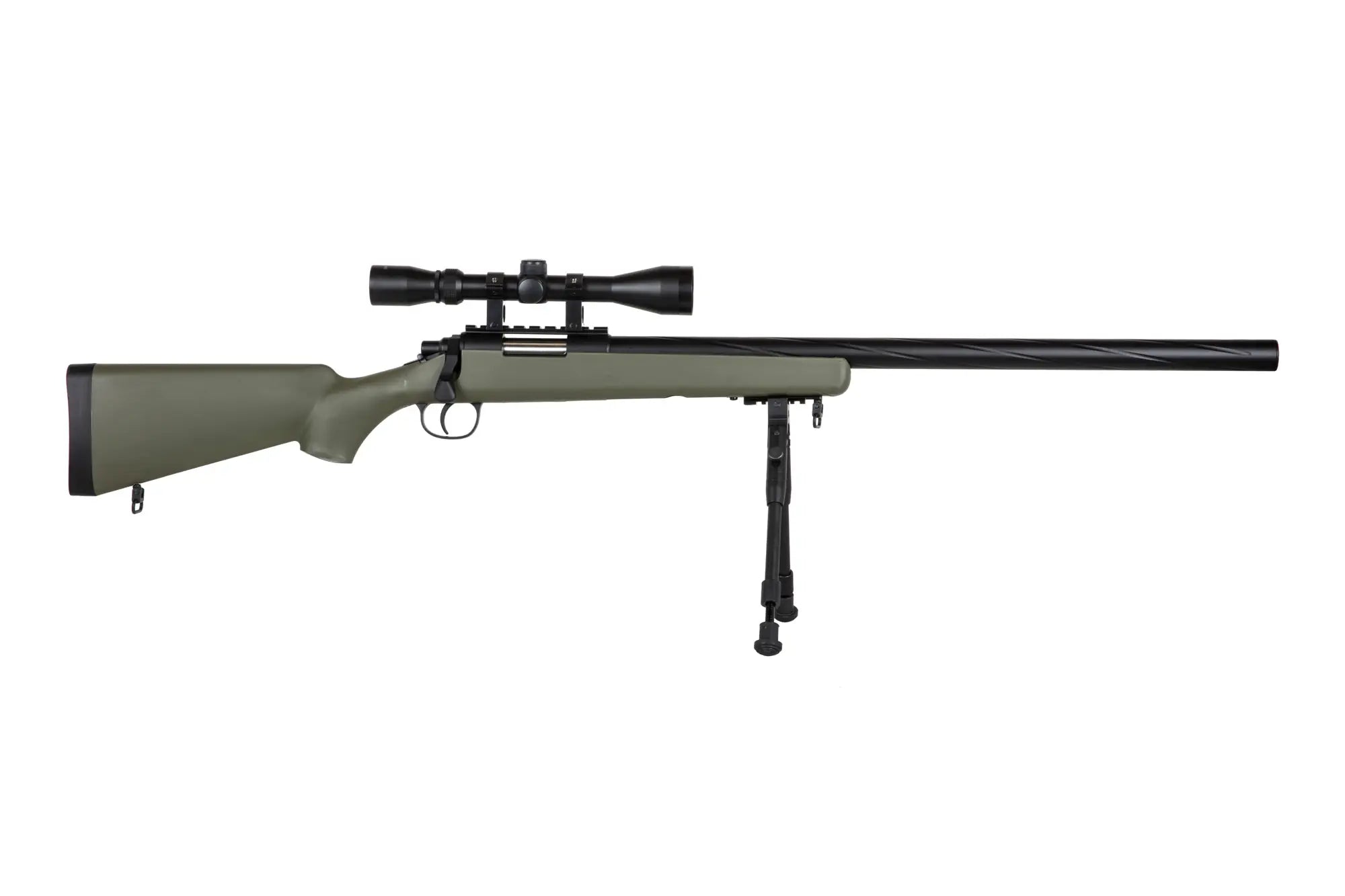 560 FPS Airsoft sniper SA-S12 scope + bipod Olive