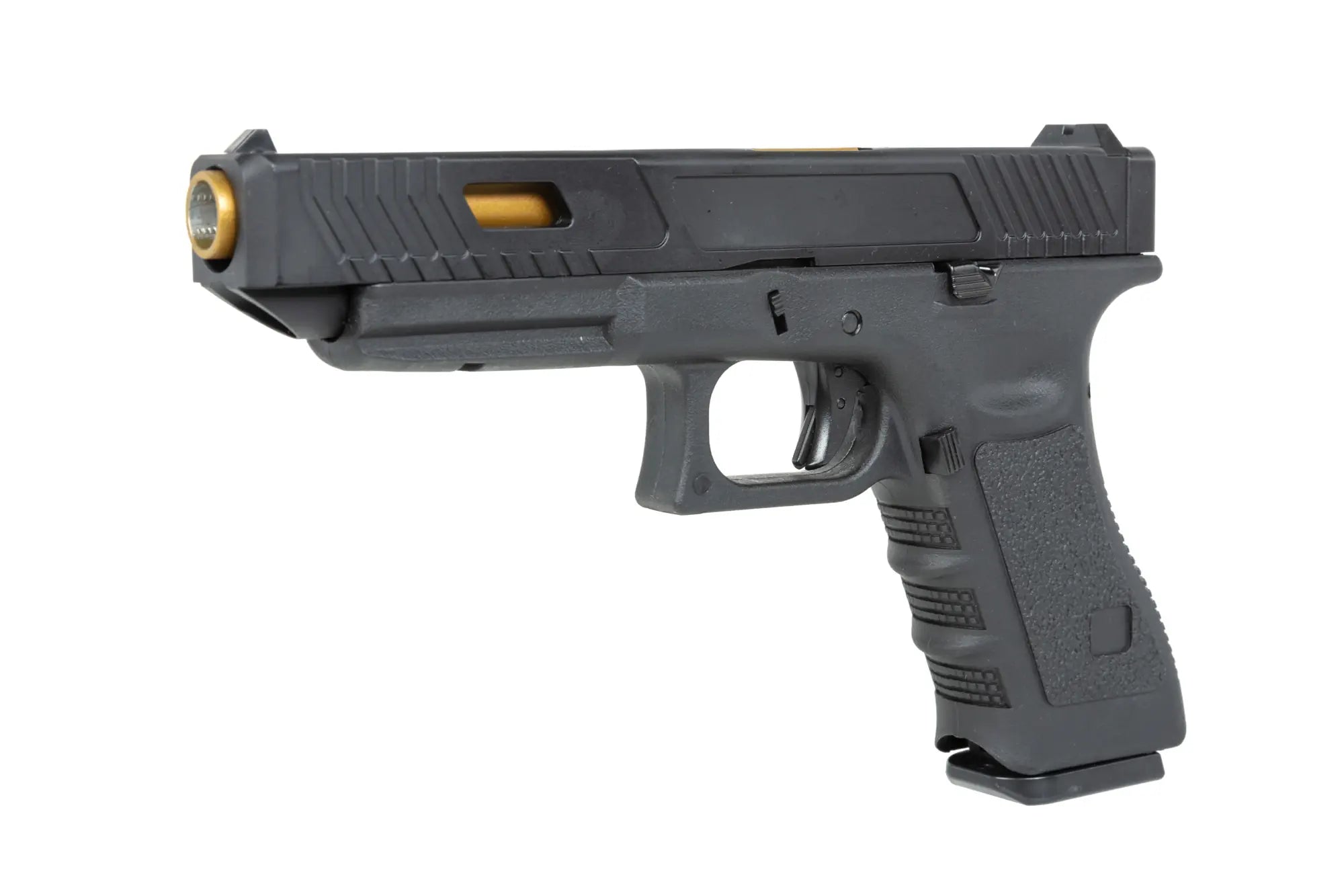 E&C EC-1202 airsoft pistol Black and gold-7
