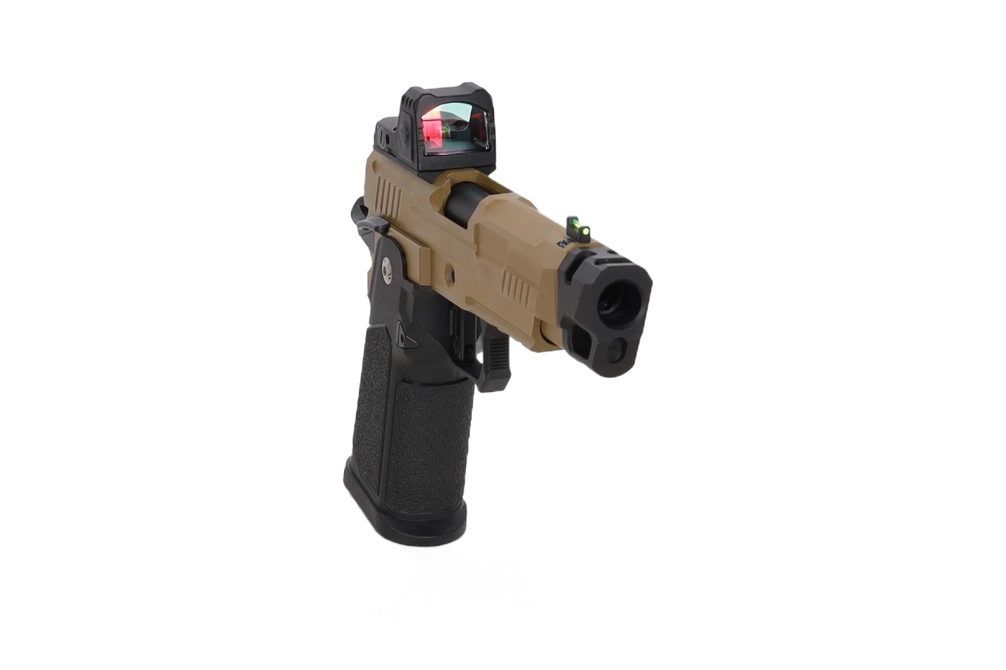 Vanguard 4.3" Hi-Capa GBB + red dot + Half-Tan compensator