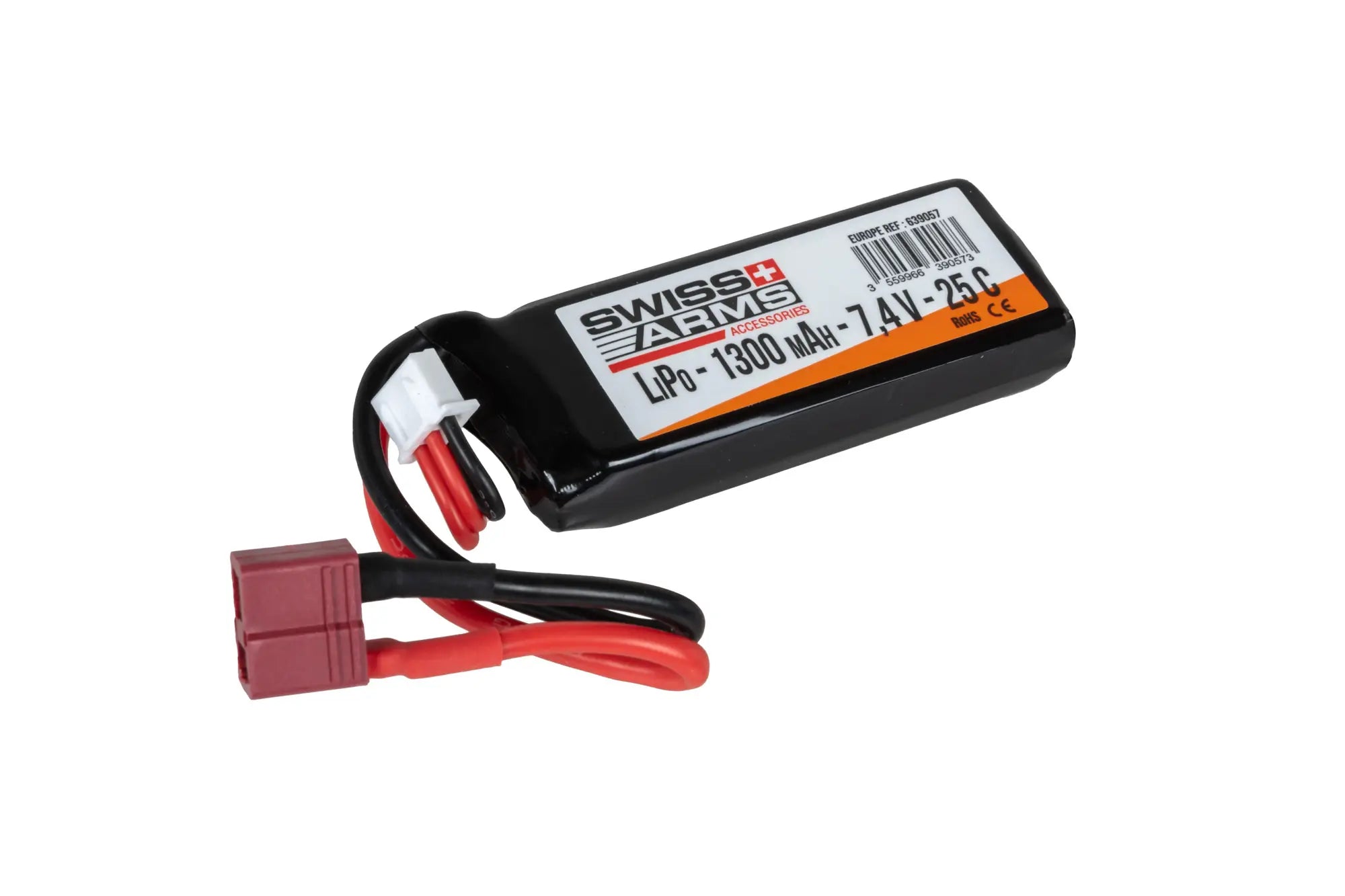 LiPo Battery 1300 mAh 7.4 V 25C T-Dean battery