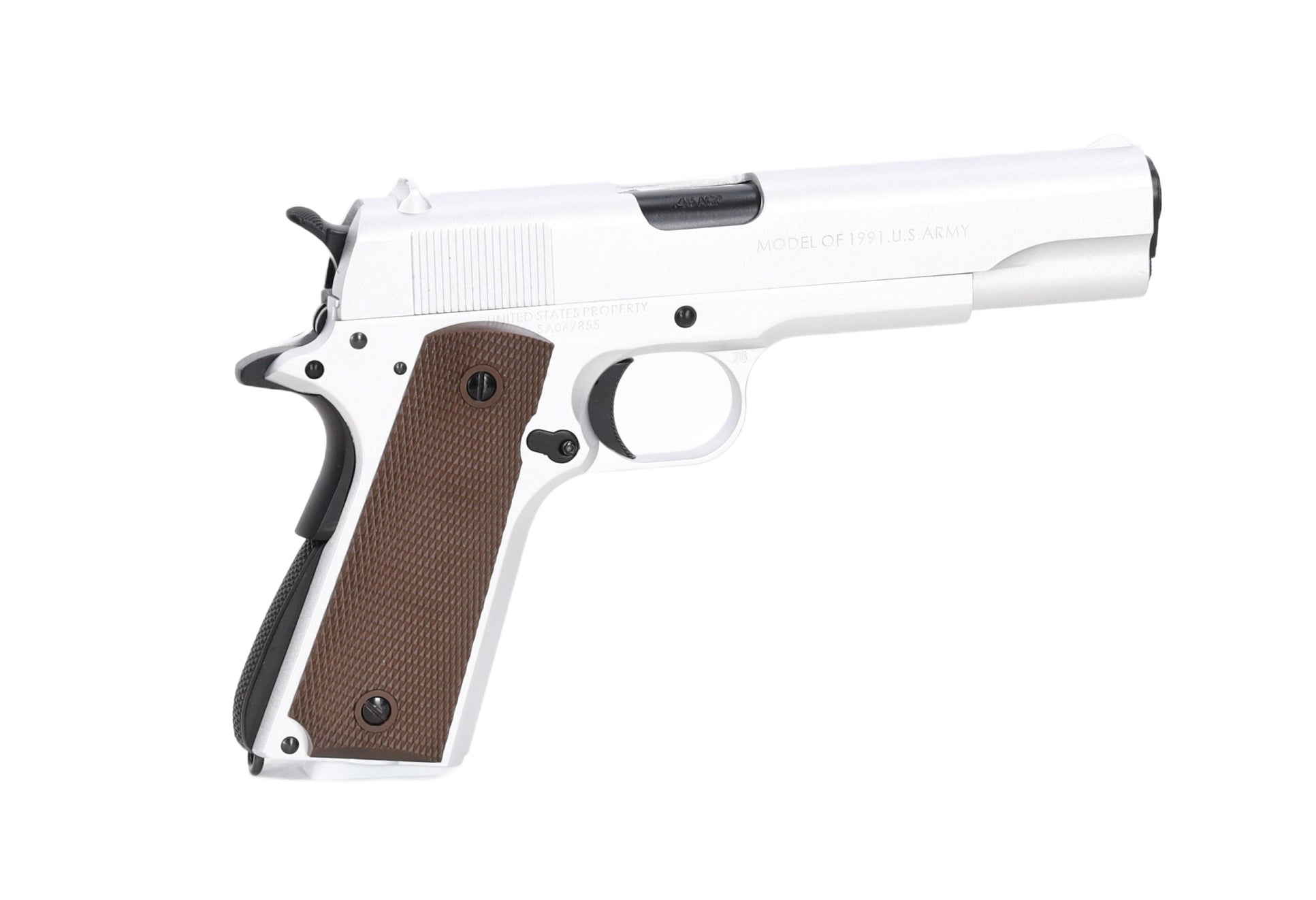 1911-A1 cal.45 gas airsoft pistol - Silver