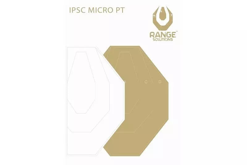 Range Solutions IPSC Micro PT Shooting Targets - 50 Pcs