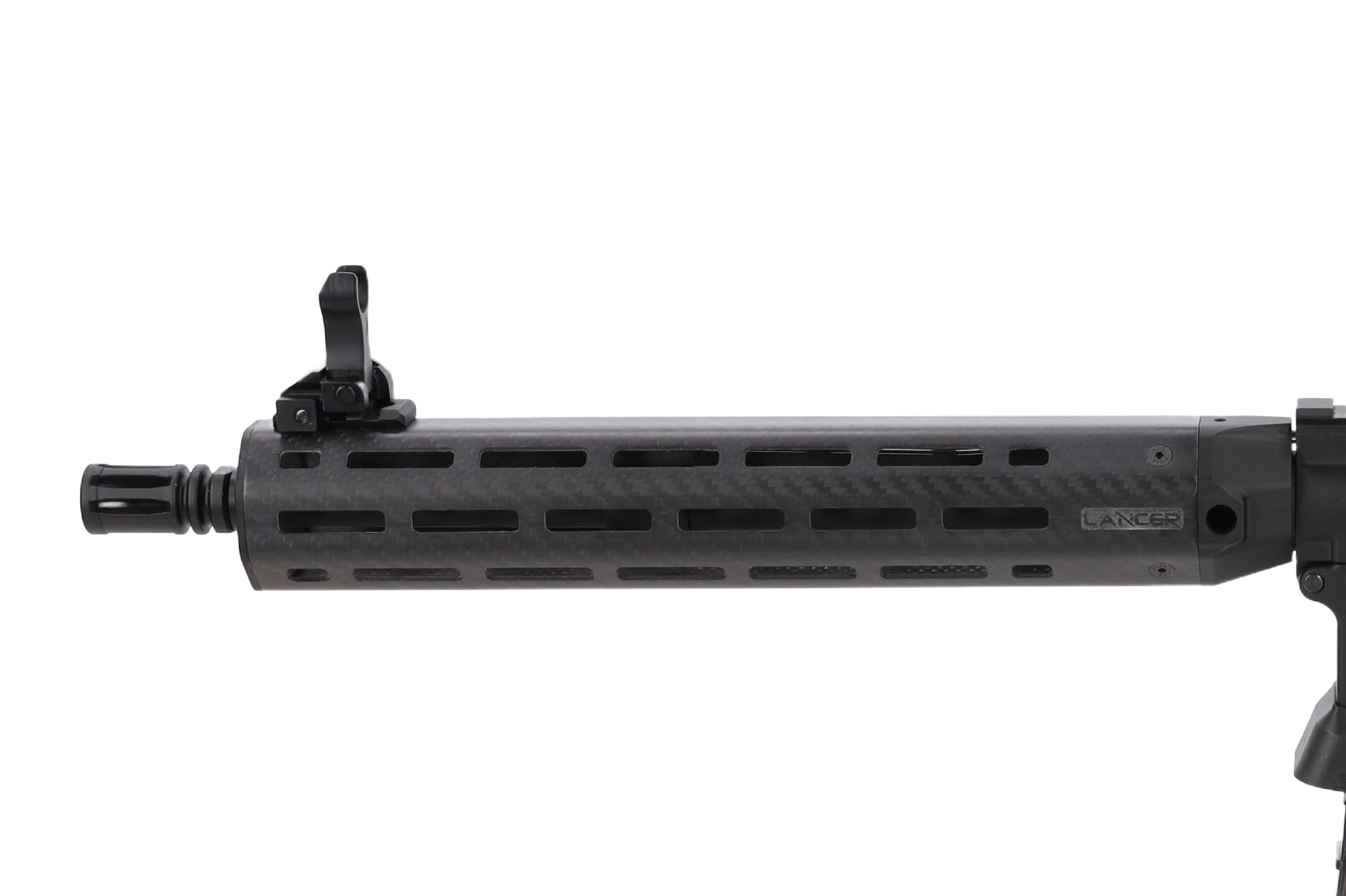 King Arms x Lancer Systems airsoft Carbine L15 LCH7 12" Real Carbon Black-14