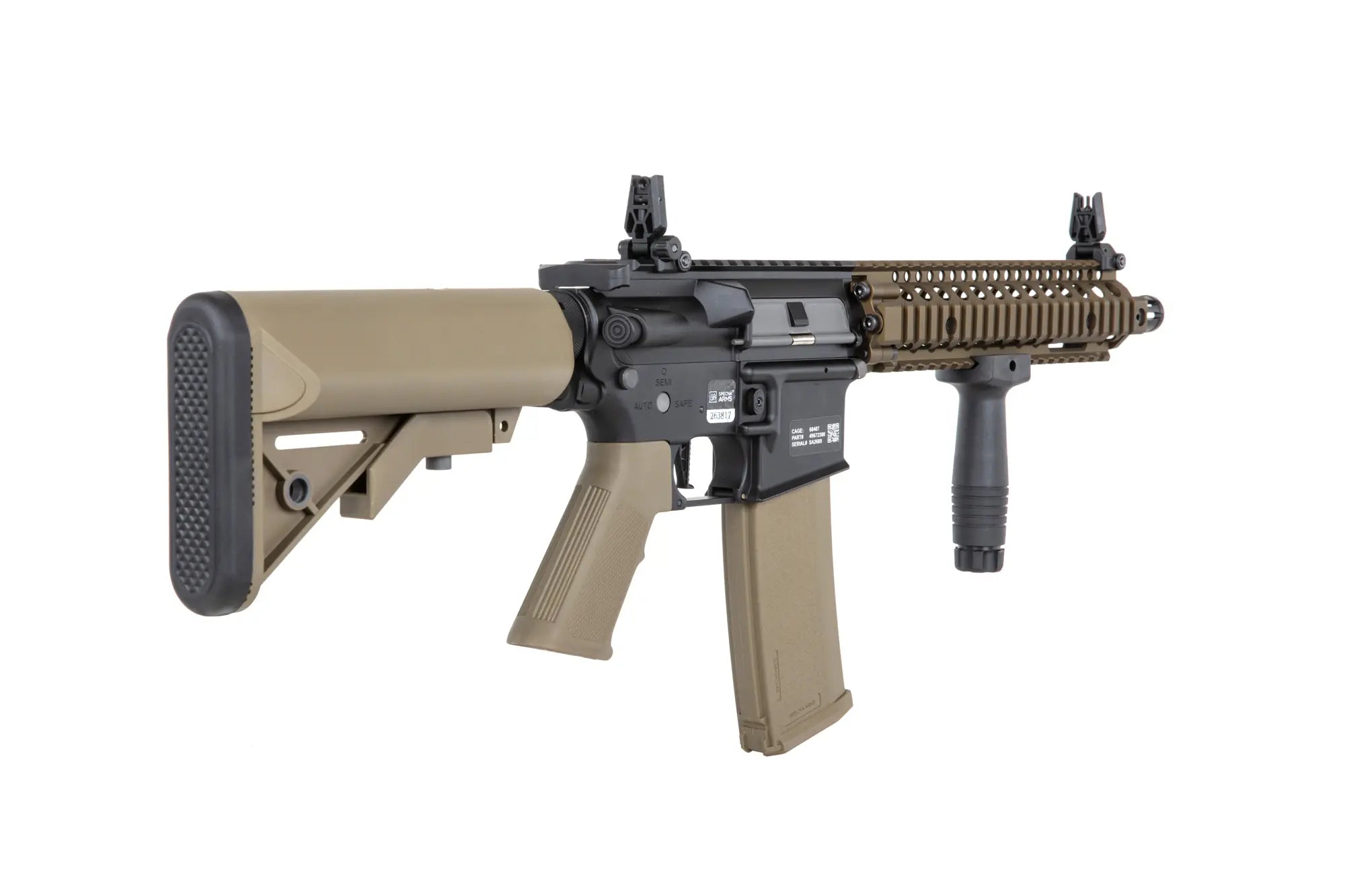 M4 MK18 airsoft gun Daniel Defense SA-P19 Prime Aster II ETU | Bronze