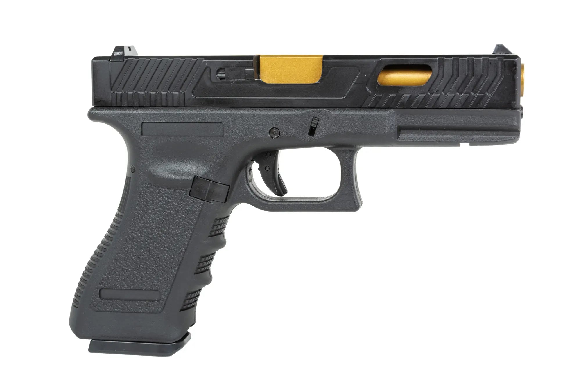 E&C EC-1104 airsoft pistol Black and gold-6