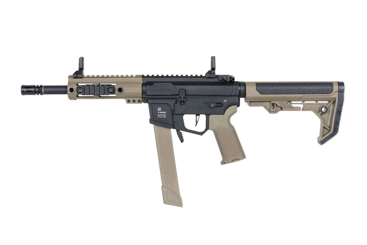 Specna Arms SA-FX01 FLEX First Game Airsoft Bundle - Rifle, Charger, Battery and BBs