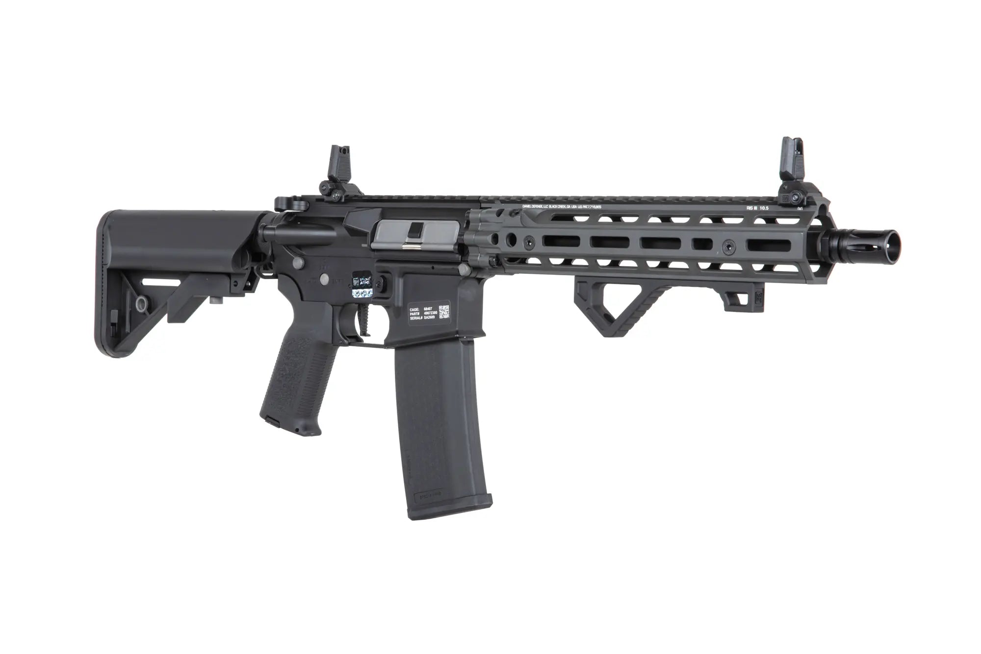 M4 airsoft Daniel Defense SA-P27 PRIME RIS III 10.5'' Aster II ETU | Grey