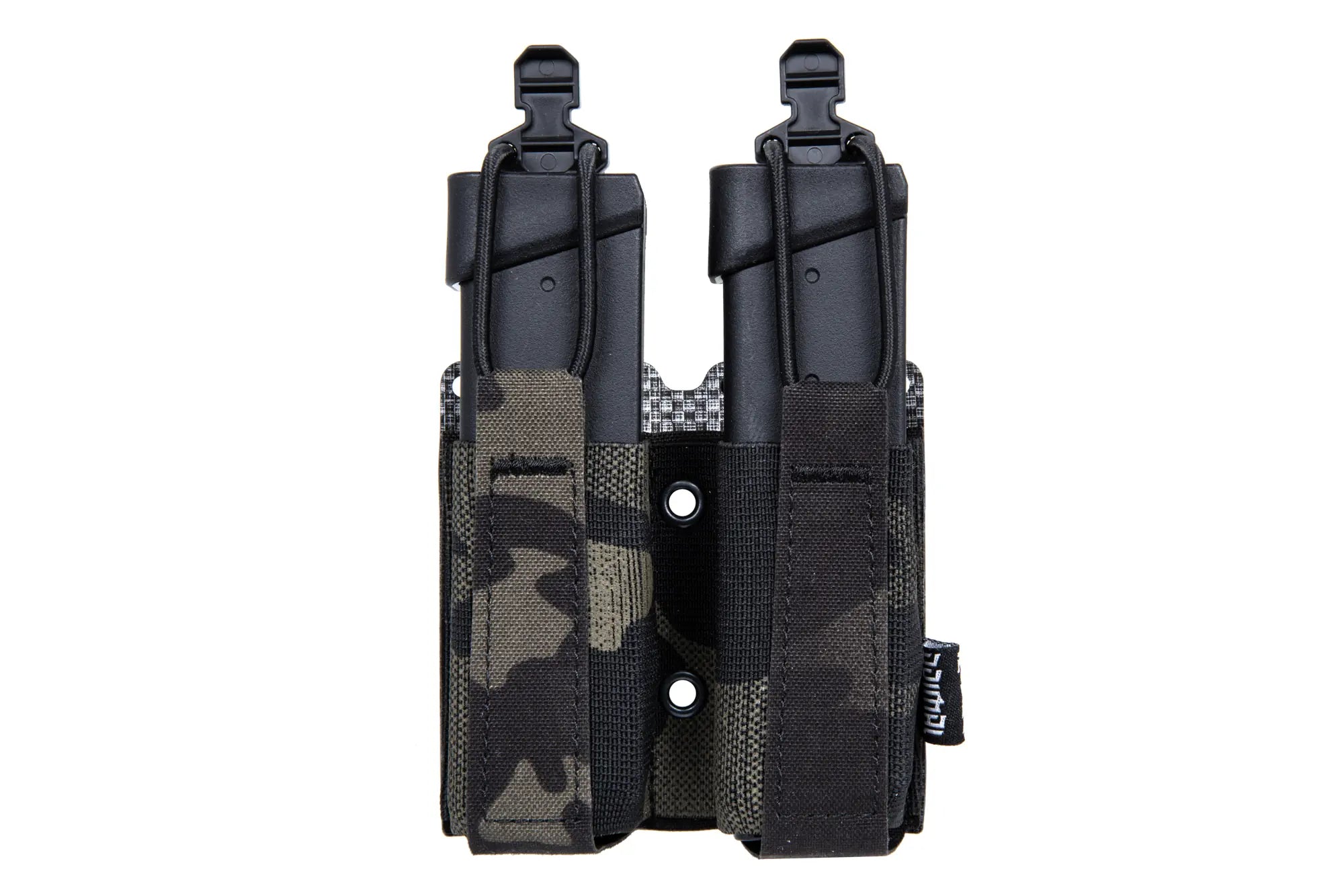 Multicam flexible double pistol pouch