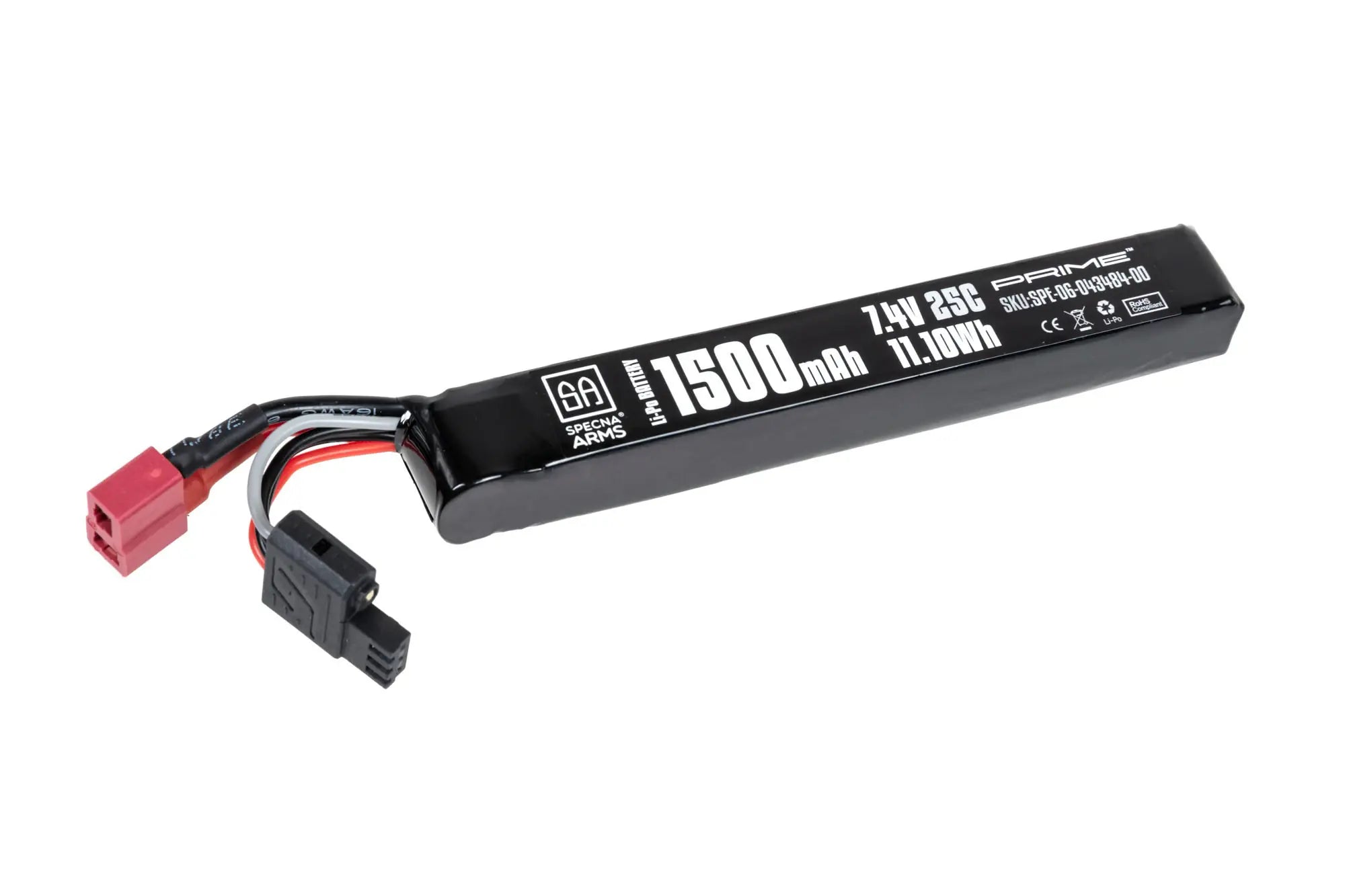 LiPo Battery 1500 mAh 25C 2S1P 7.4V T-Deans G-Tech