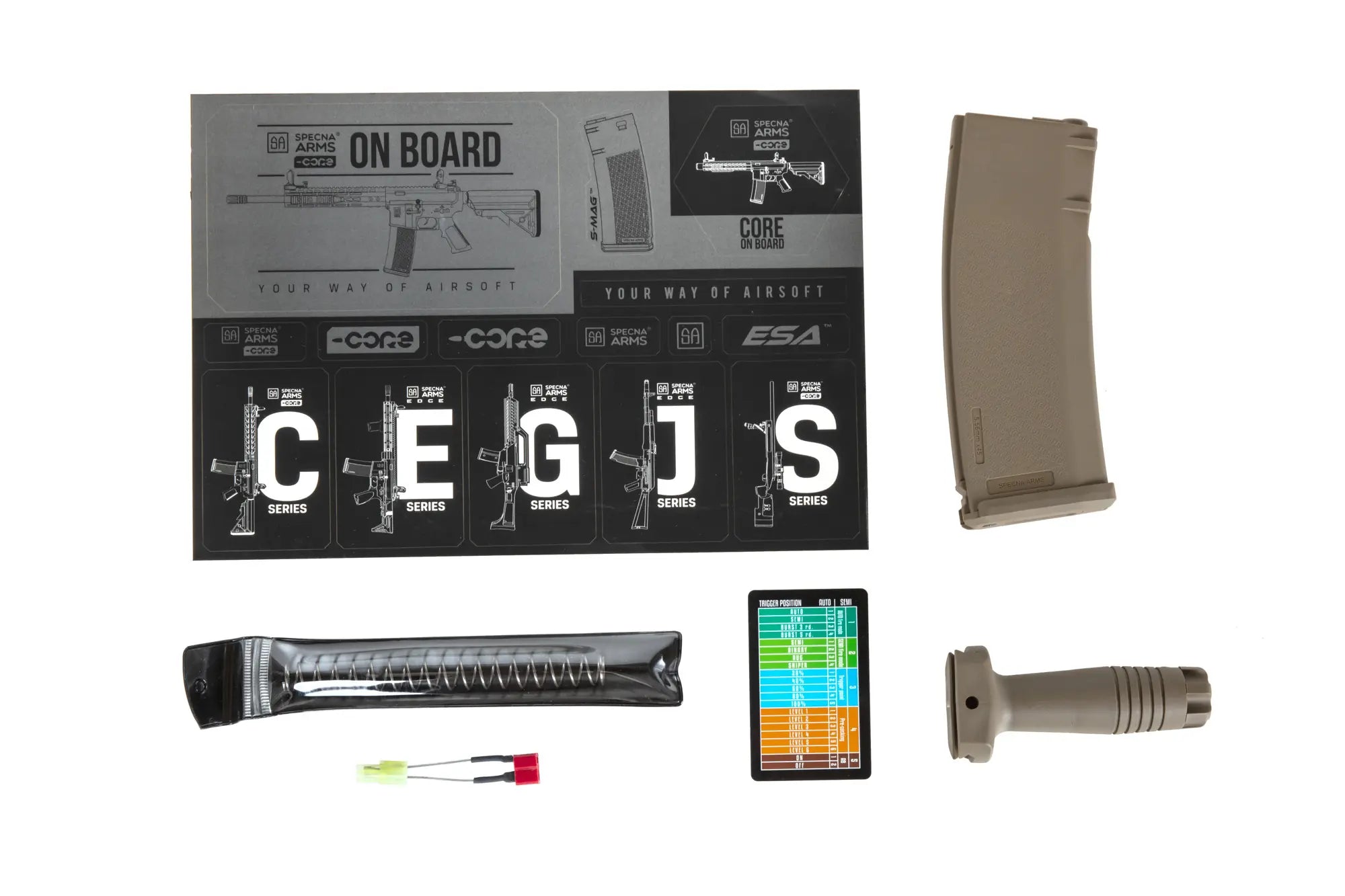 M4 Airsoft SA-C04 CORE HAL ETU Half-Tan