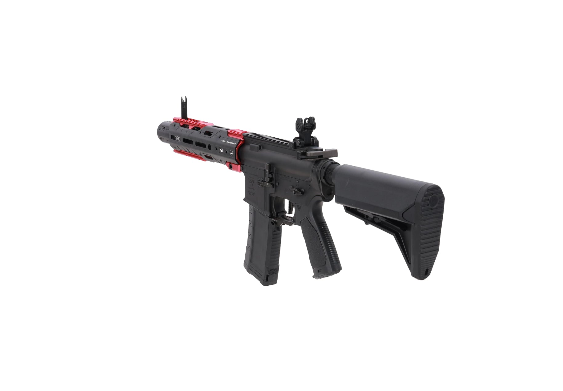 King Arms x Strike Industries Sentinel GRIDLOK® 8.5" Aster SE ETU Black and Red airsoft Carbine-14