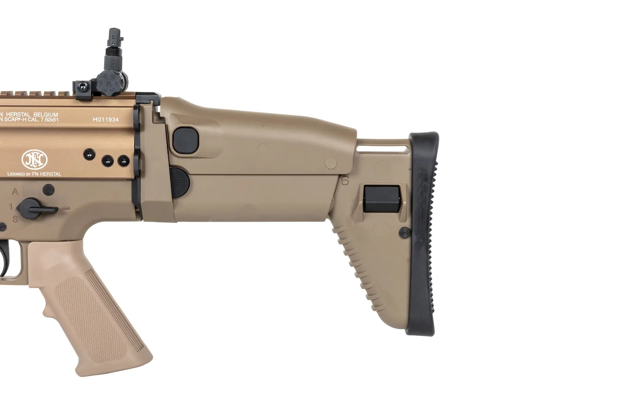 Cybergun x FN HERSTAL SCAR-H CQC Tan airsoft Assault Carbine-9