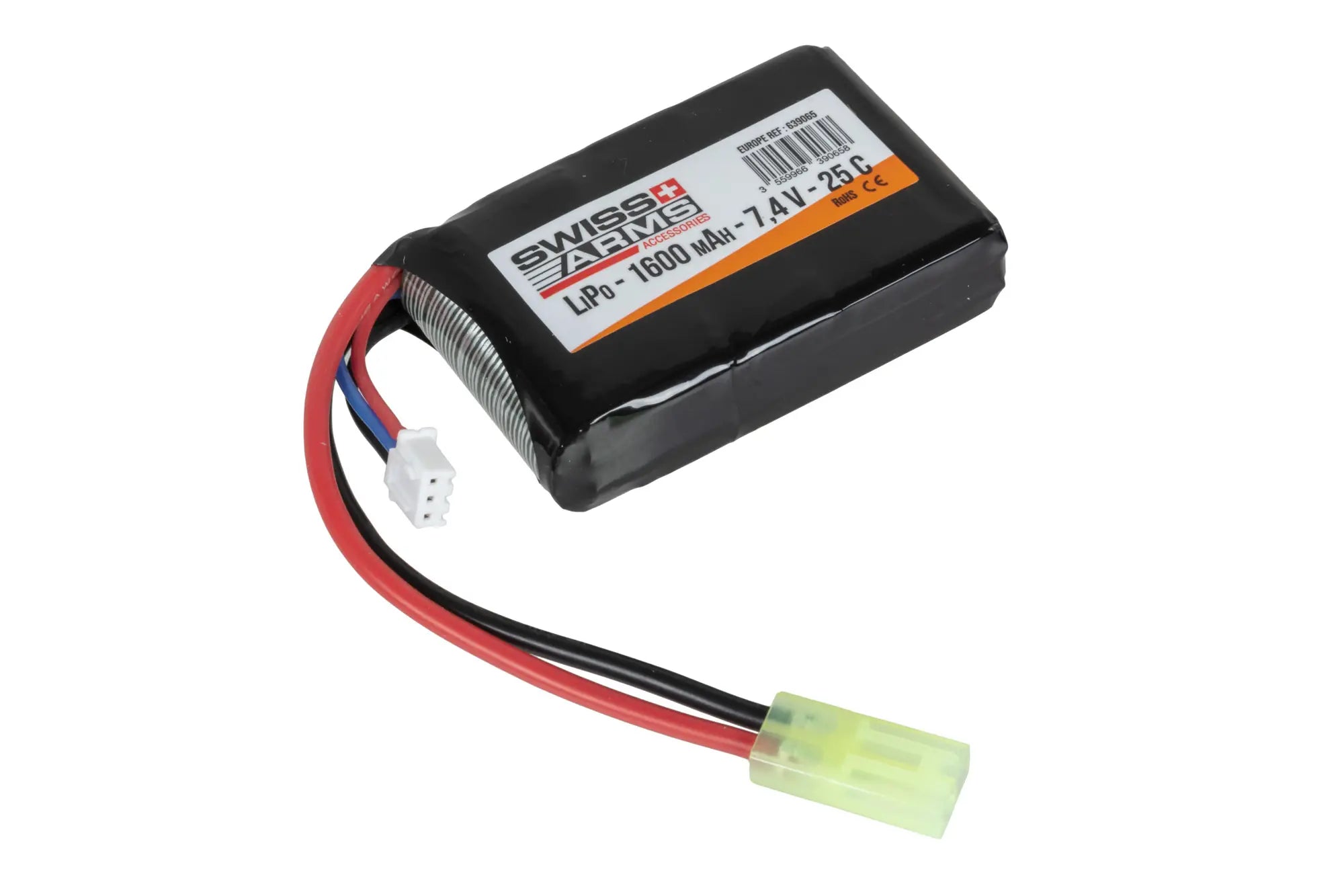 LiPo Battery 1600 mAh 7.4 V 25C Mini Tamiya
