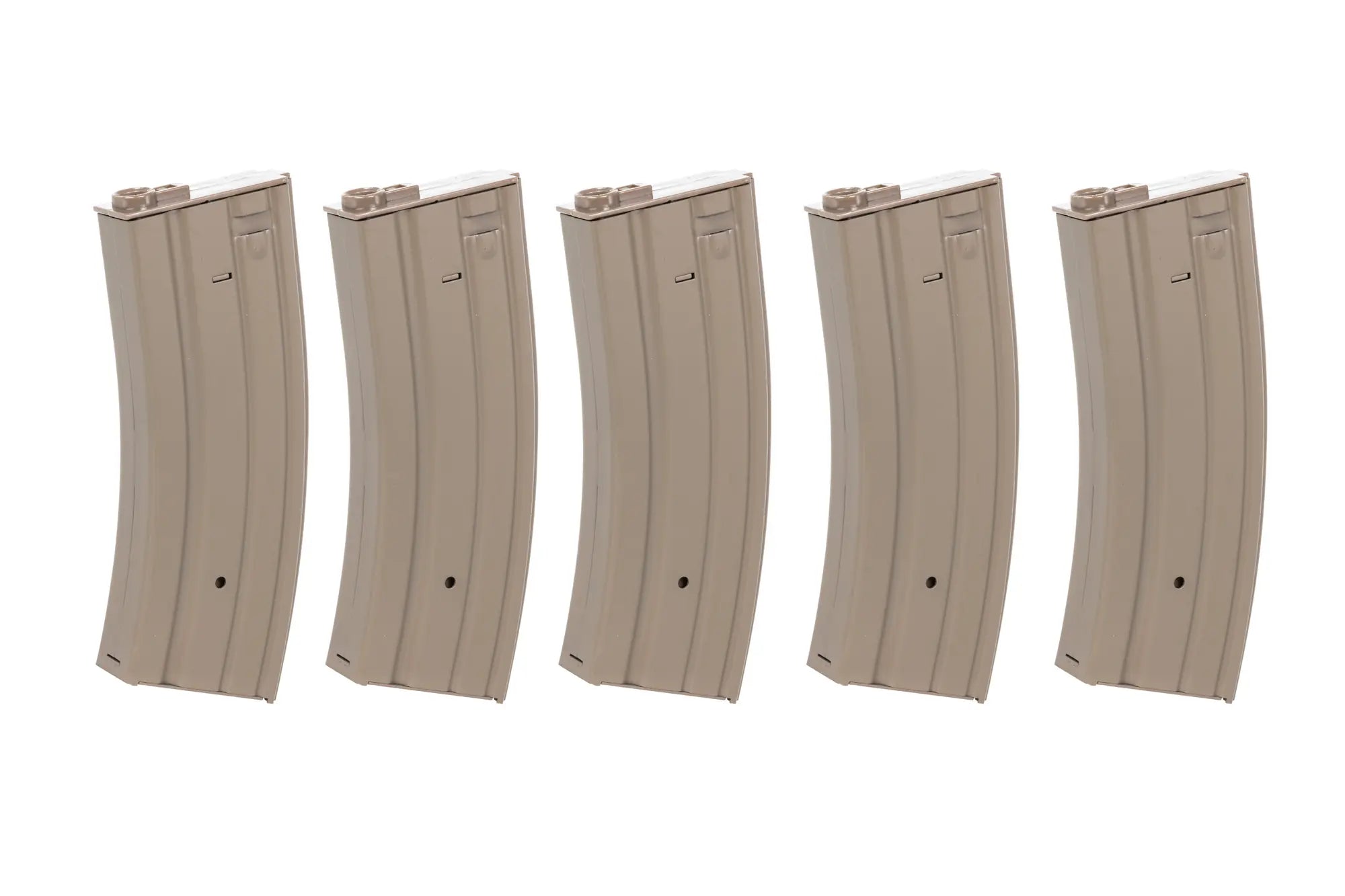 Set of 5 metal mid-cap magazines 120 rounds Dark Earth