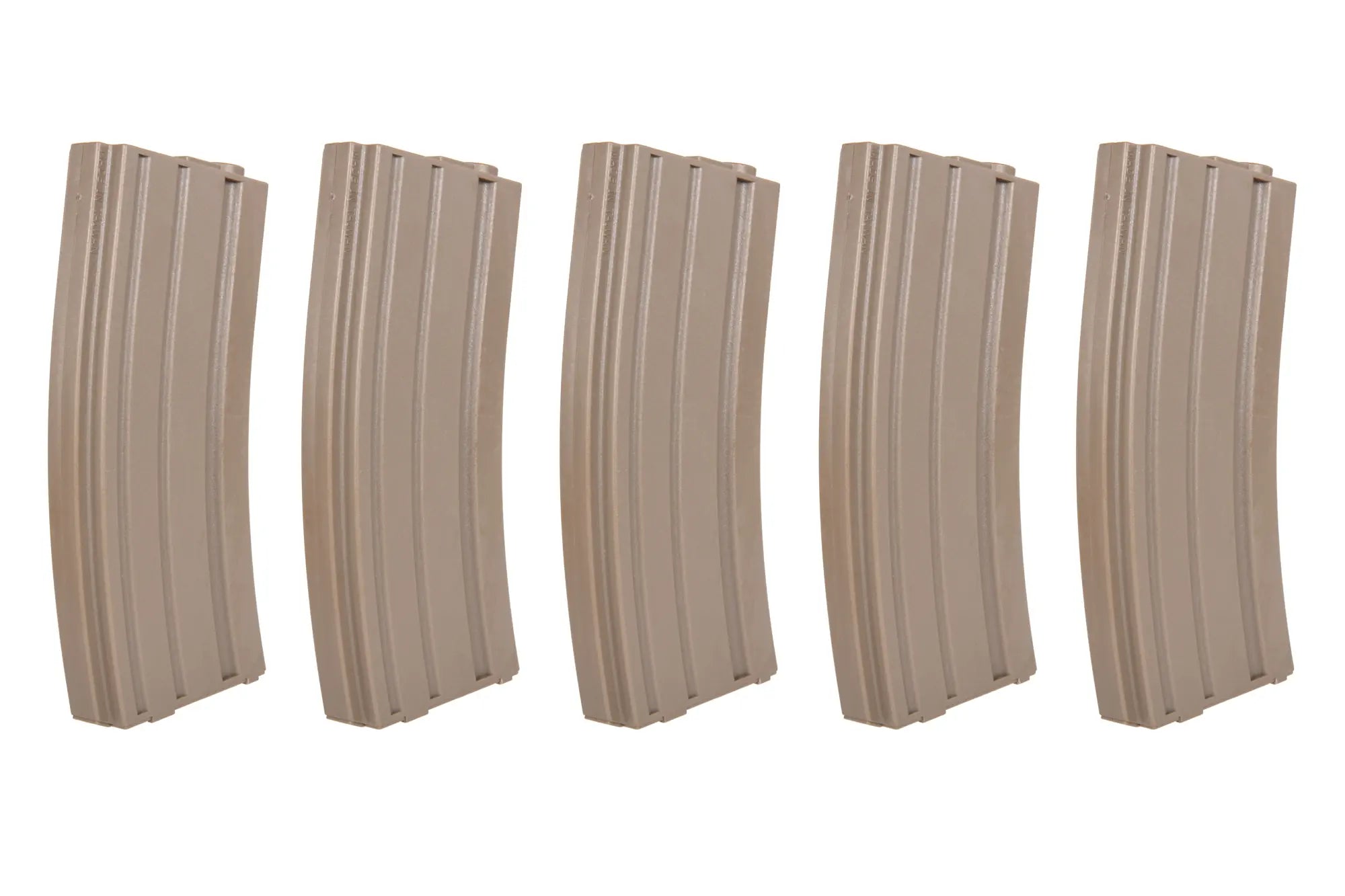 Pack of 5 M4 MidCap 140 rounds magazine + Speedloader | tan