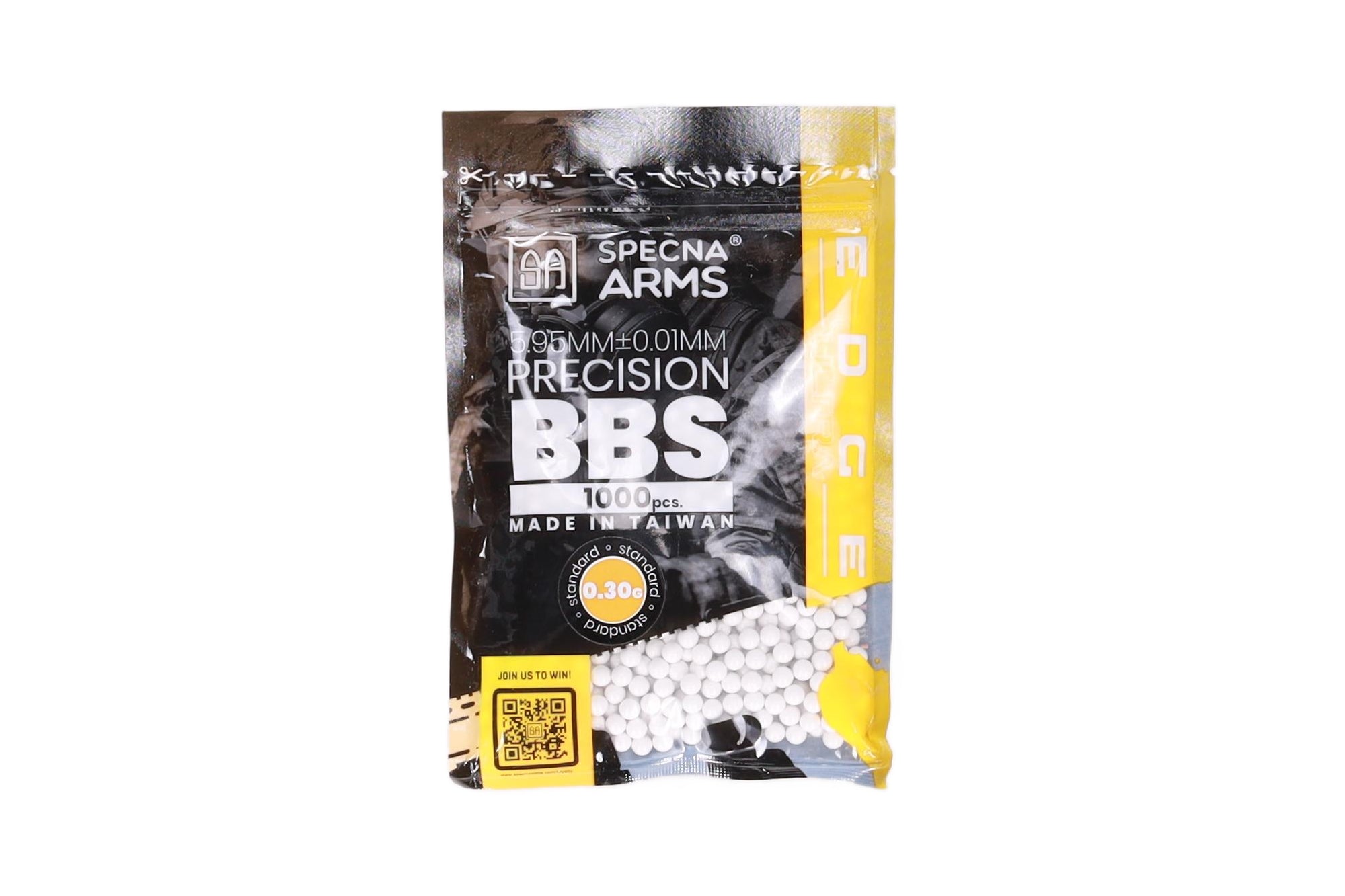 0.30g EDGE ULTRA precision BBs - 1000 pcs - white