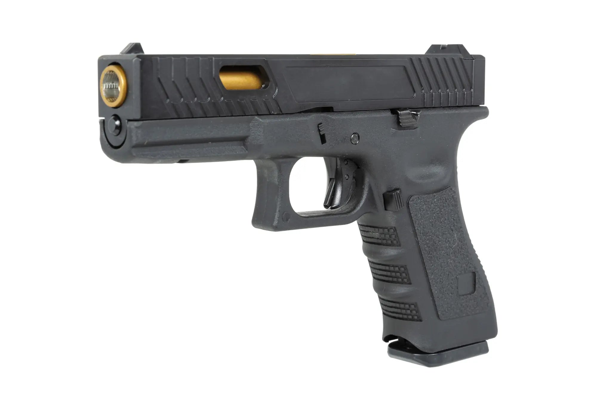E&C EC-1104 airsoft pistol Black and gold-7