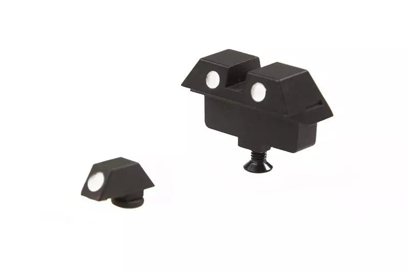 Set of Fluorescent Iron Sights for G17 TM Replicas - White