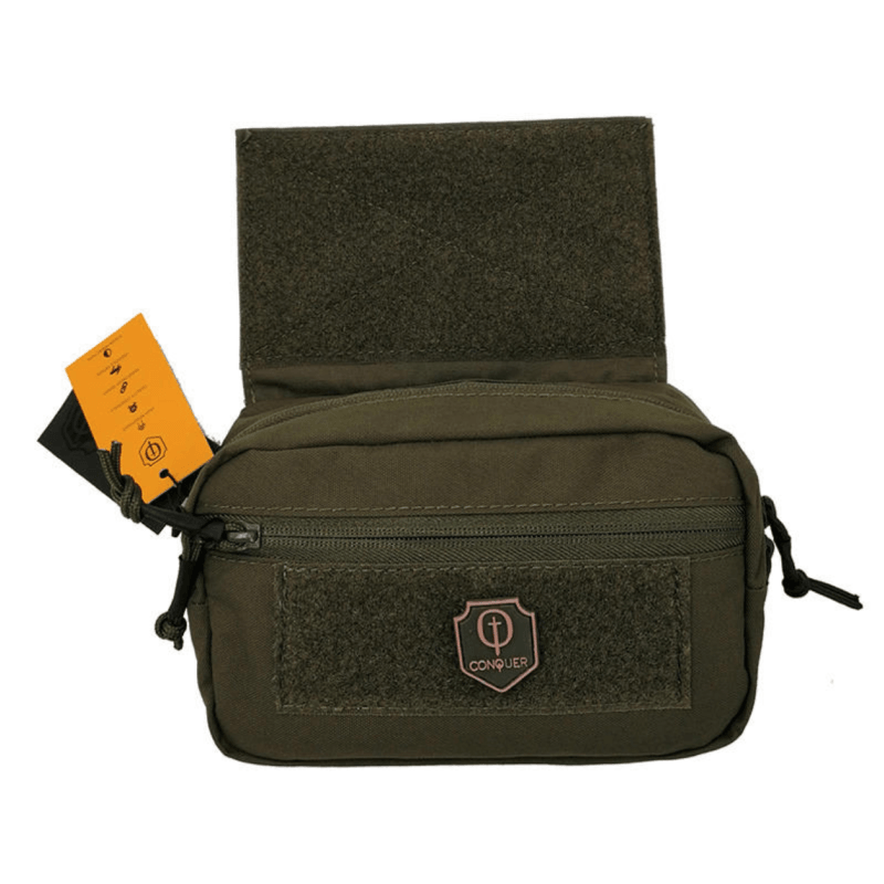 Drop Down Utility Pouch-Conquer Tactical-Ranger Green-