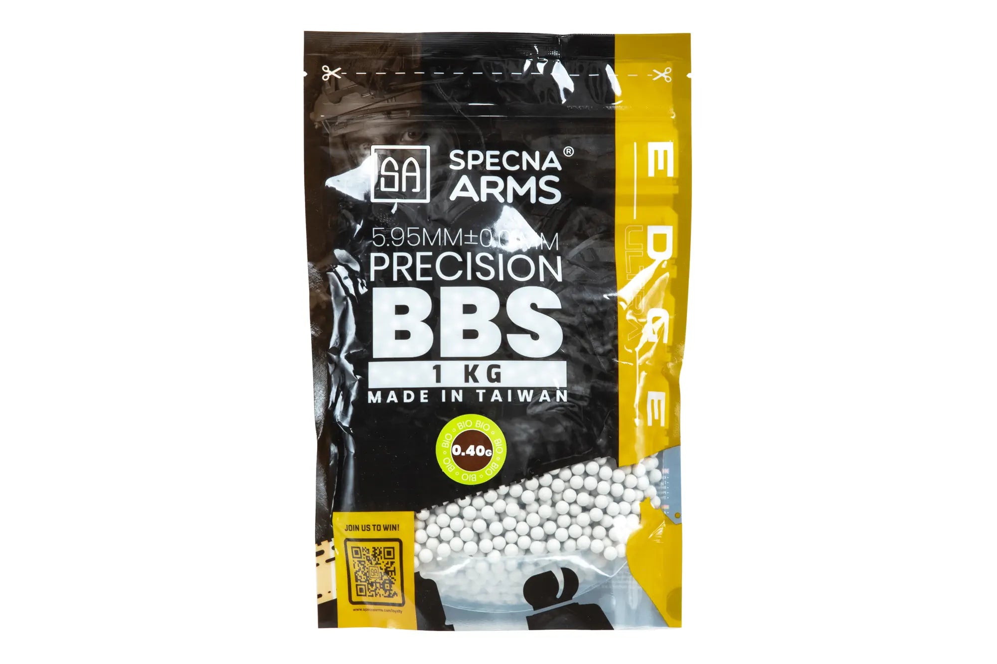 0,40g Airsoft BBs EDGE ULTRA BIO 1 kg | white