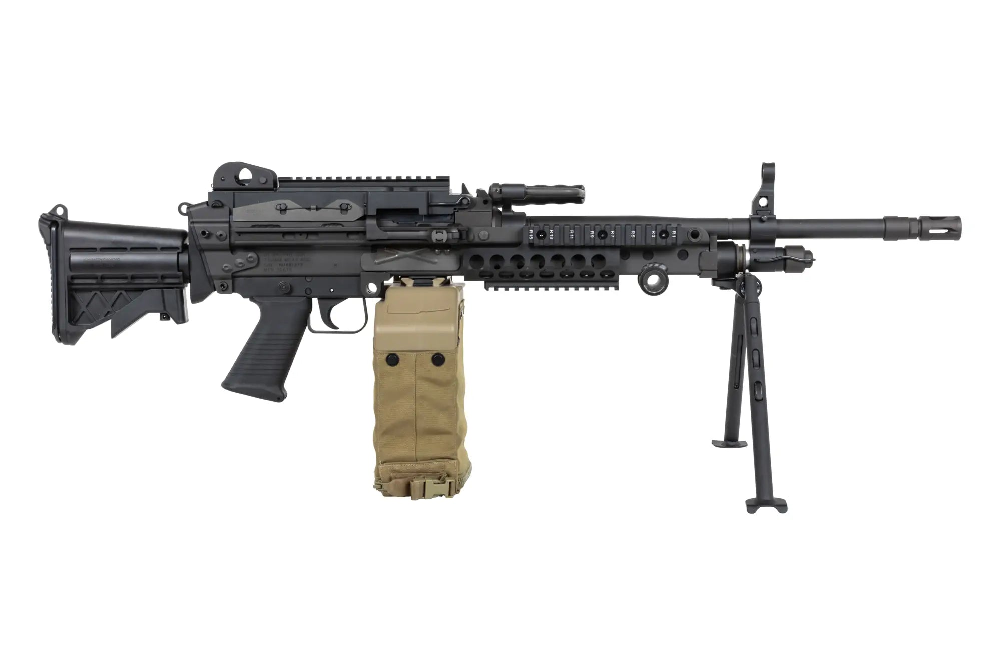airsoft Vega Force Company MK48 MOD1 Tactical Machine Gun Black-9