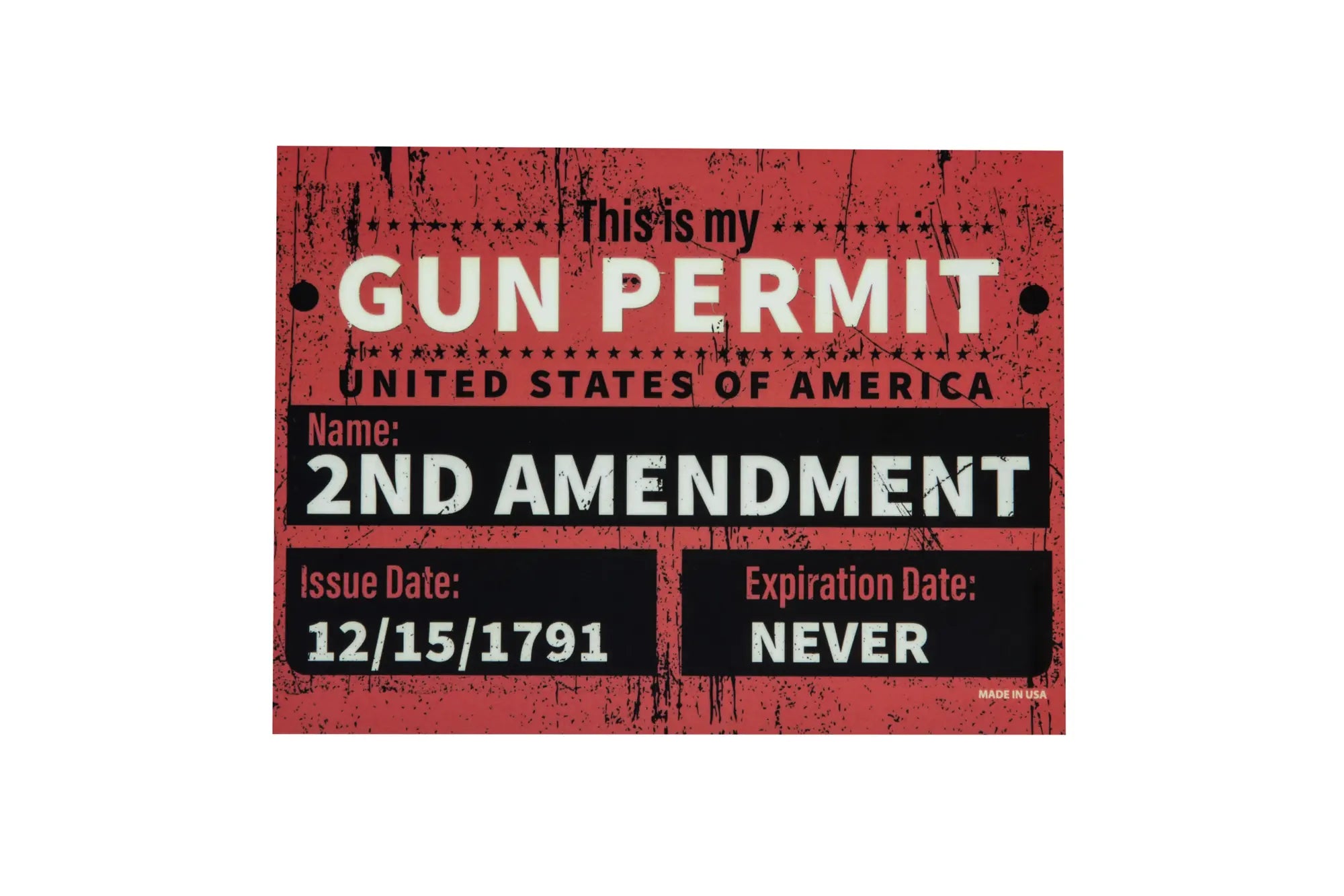 Rectangular magnet - GUN PERMIT