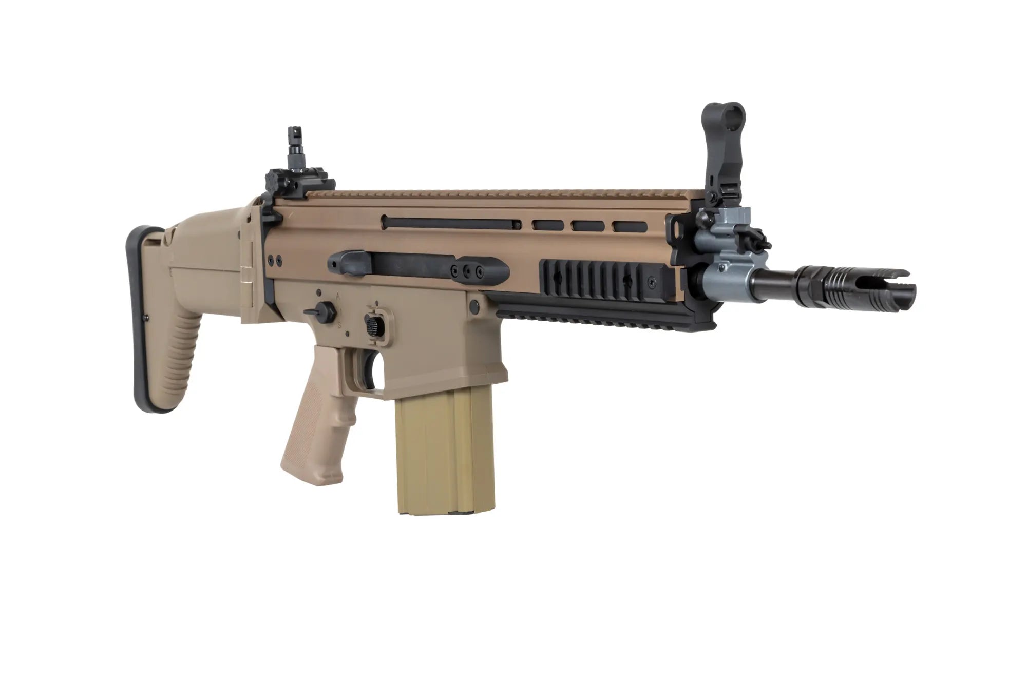 Cybergun x FN HERSTAL SCAR-H CQC Tan airsoft Assault Carbine-10