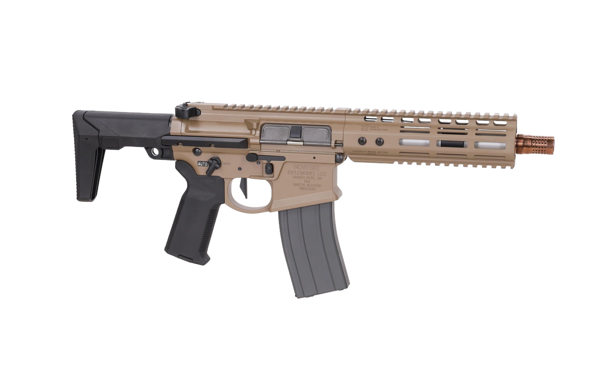 GBBR Noveske Ghetto Blaster NHR-7 7.94" MWS Gen.2 FDE