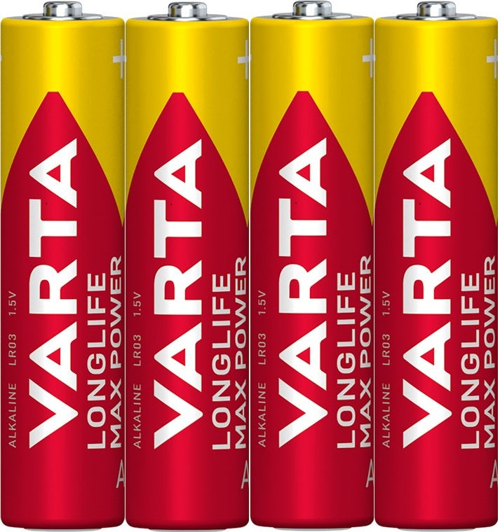 Set of 4 pieces LR03 (AAA) Varta Longlife Max Power 1.5V AAA B4 batteries-1