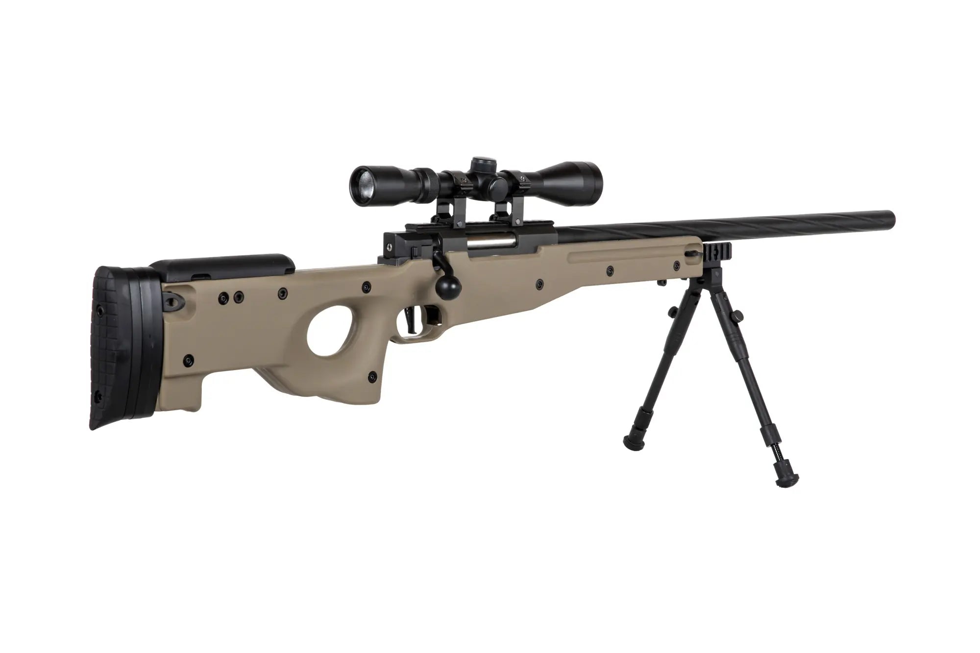 560 FPS sniper rifle SA-S11 scope + bipod Tan