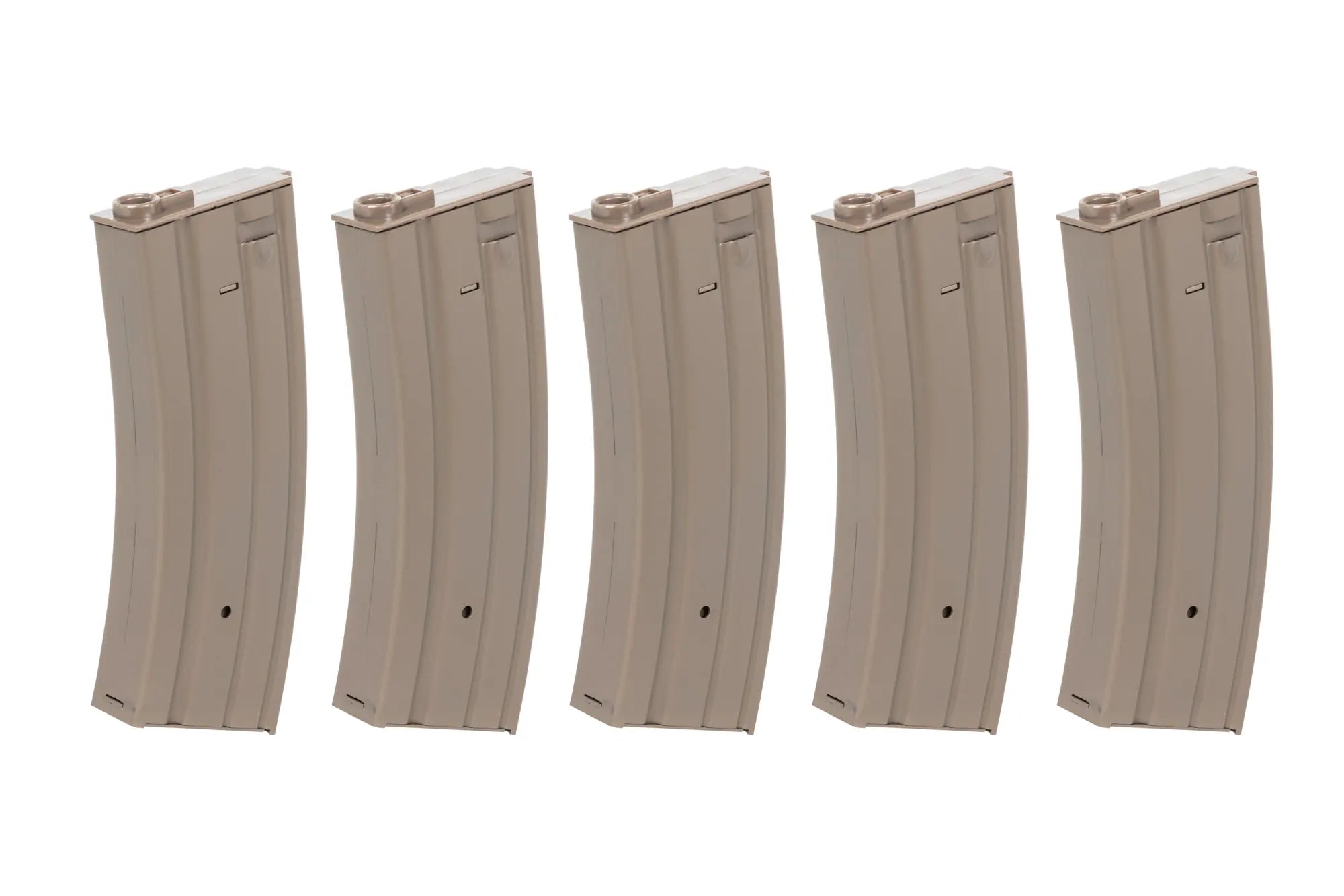 Set of 5 metal low-cap magazines 70 rounds Dark Earth