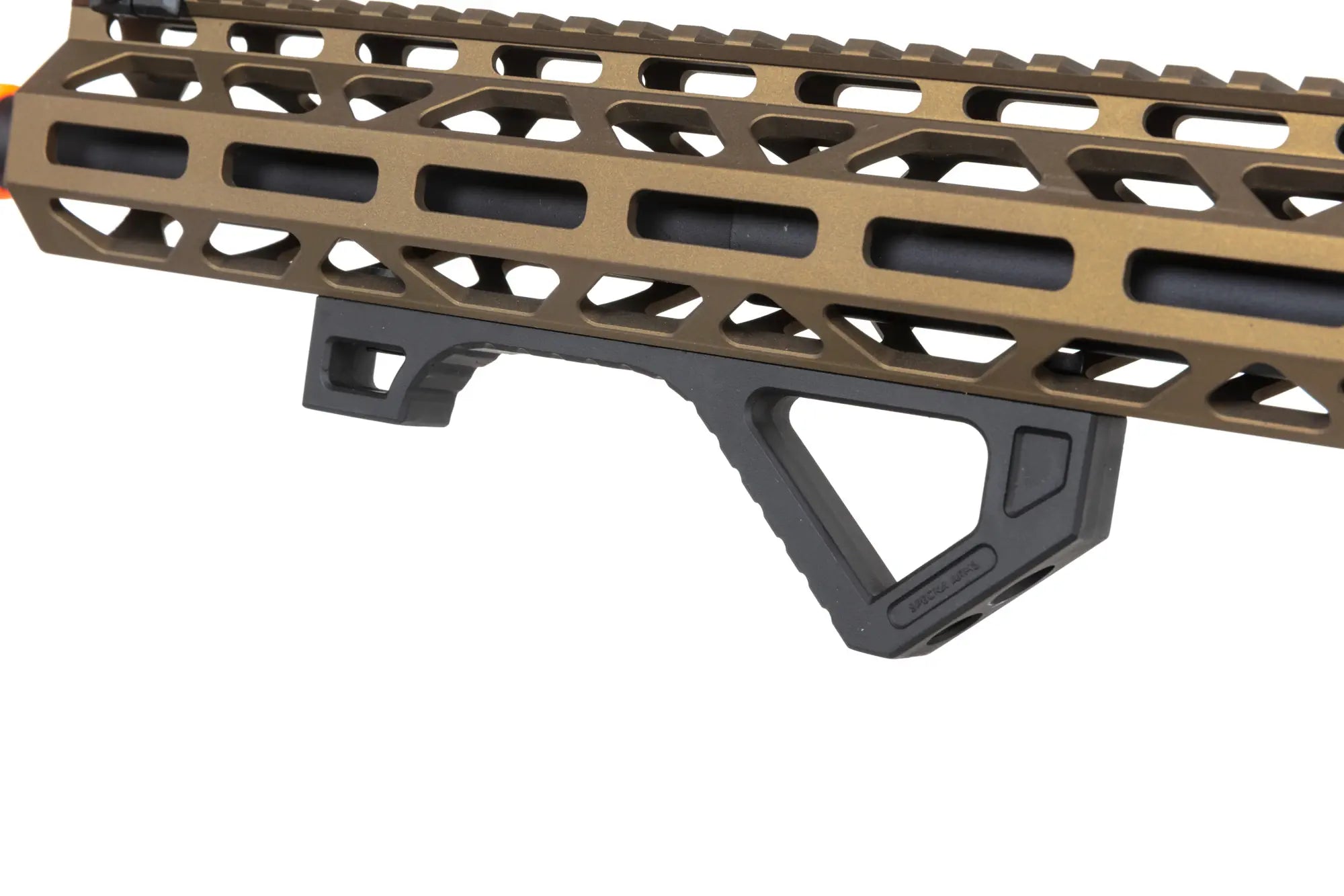 RRA SA-E24 HAL ETU Chaos Bronze Airsoft Replica with orange flash hider