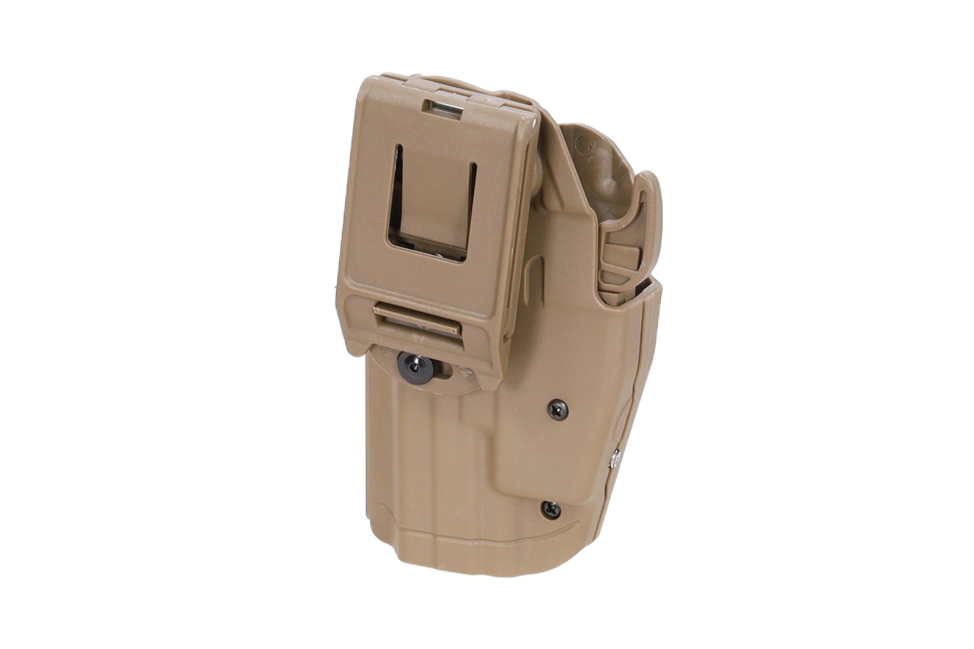 SaTac Compact I Universal Holster Tan With Thumb Release Quick Lock For Belts Up To Five Centimeters Durable Nylon