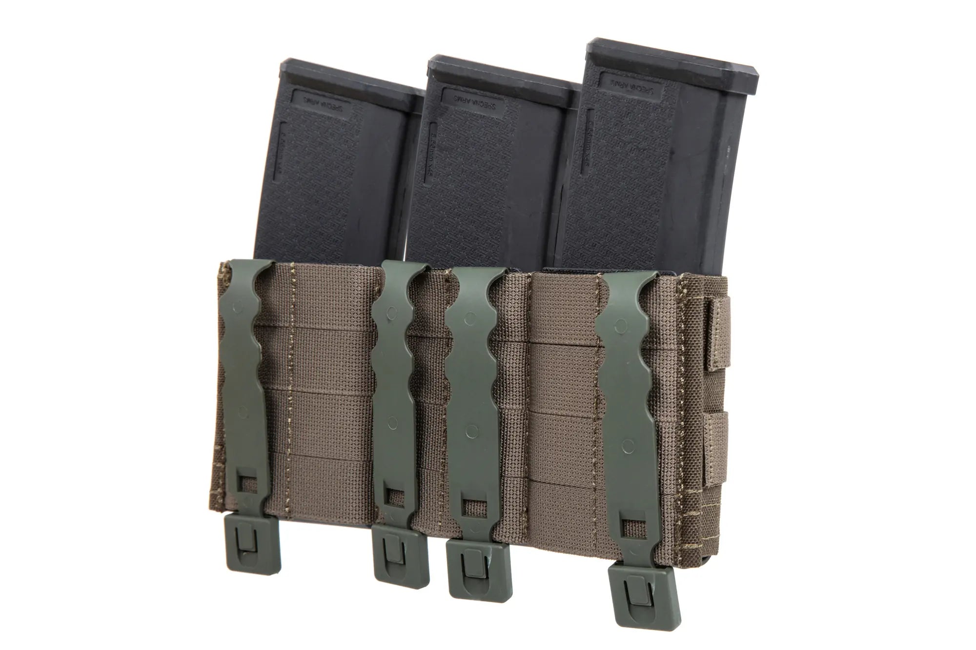 triple rifle magazine pouch Ranger Green