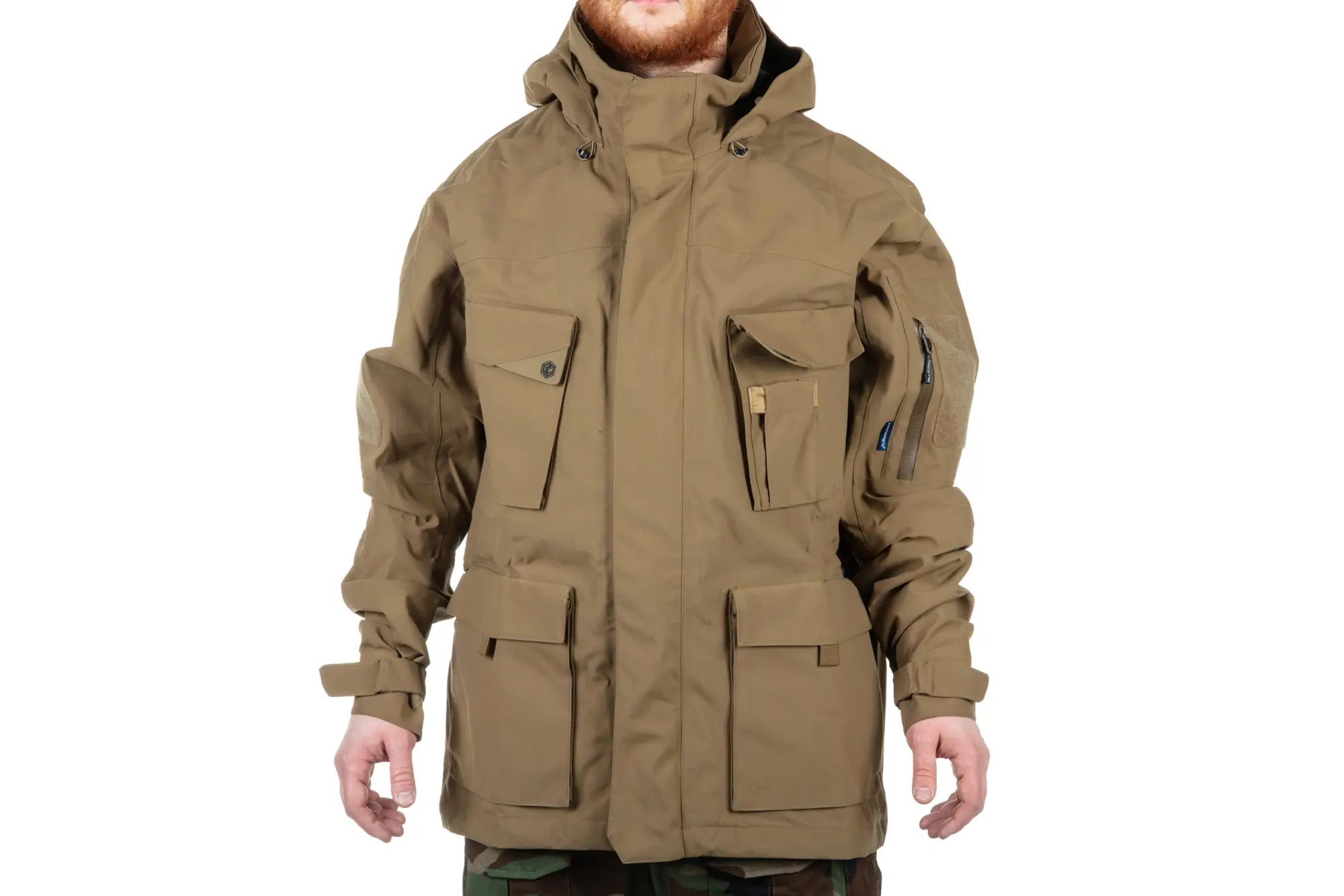 Emerson Blue Label 'Dimorphic Egret' Khaki Softshell Jacket-5