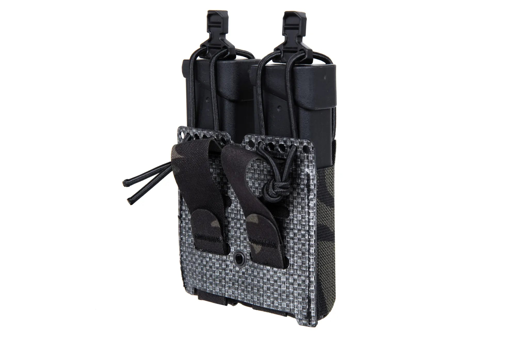 Multicam flexible double pistol pouch