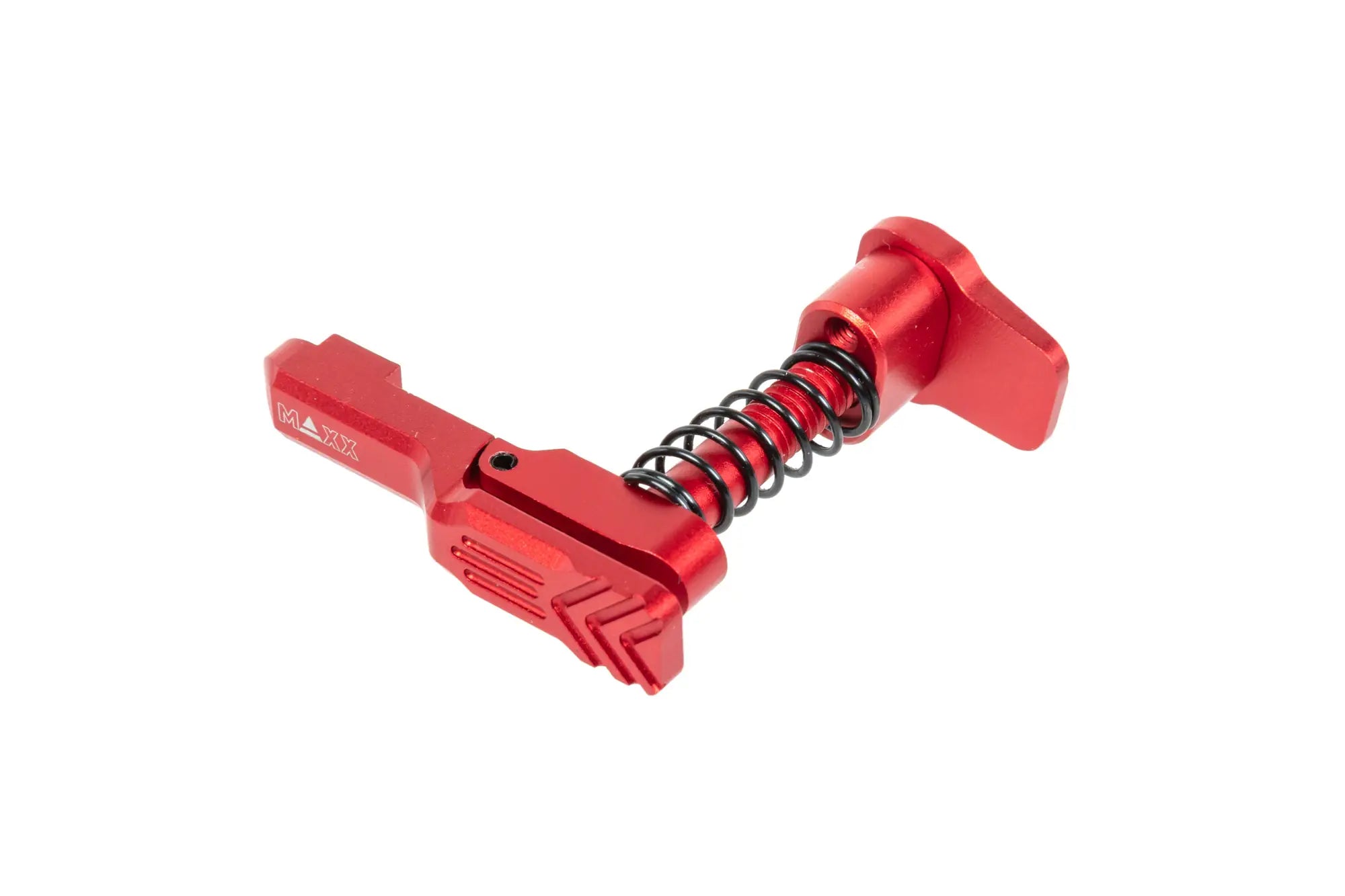Aluminium Maxx Model Advanced type A magazine release for MTW M4 replicas Red-1