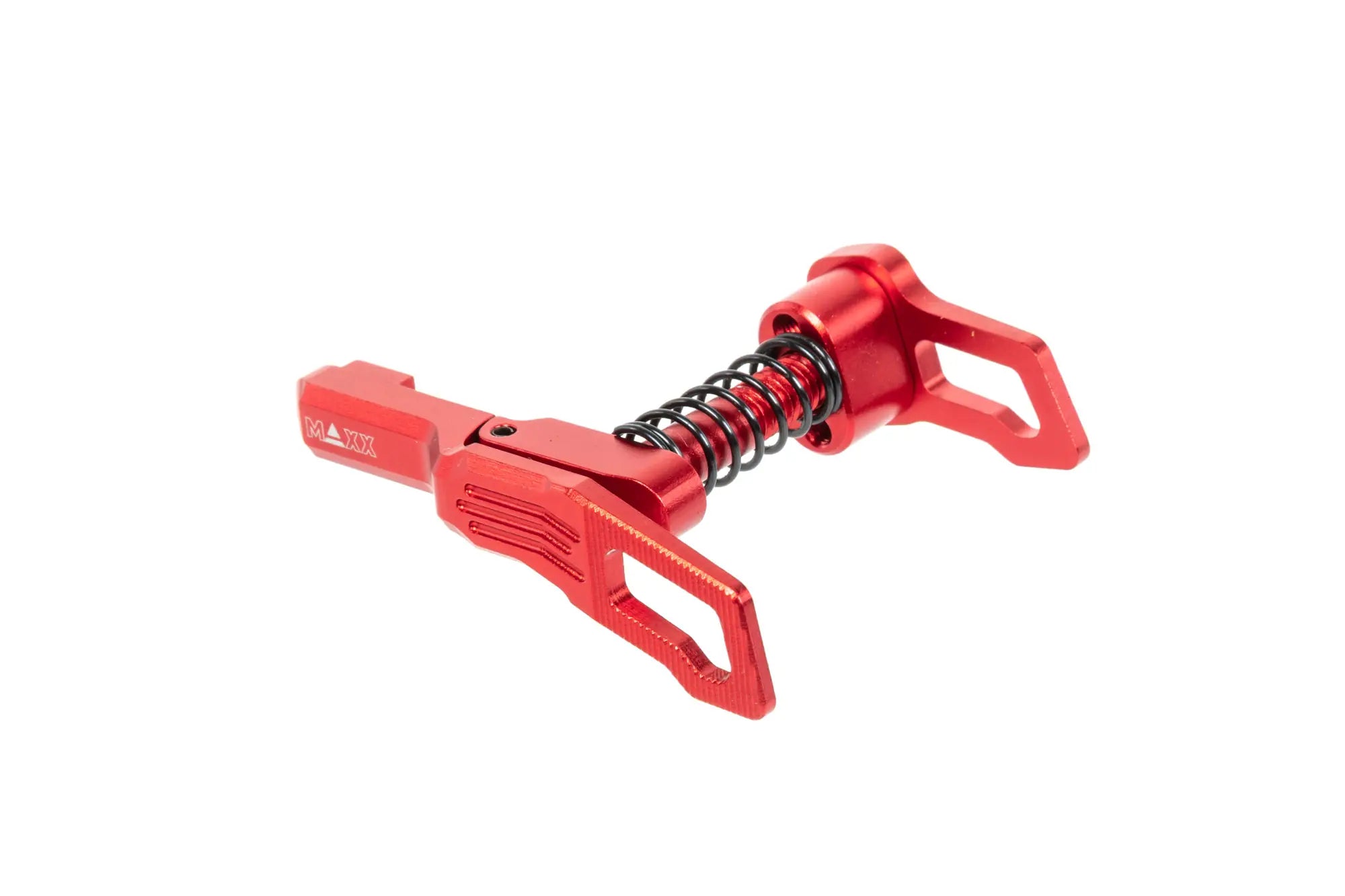 Aluminium Maxx Model Advanced Type B magazine release for MTW M4 replicas Red-1