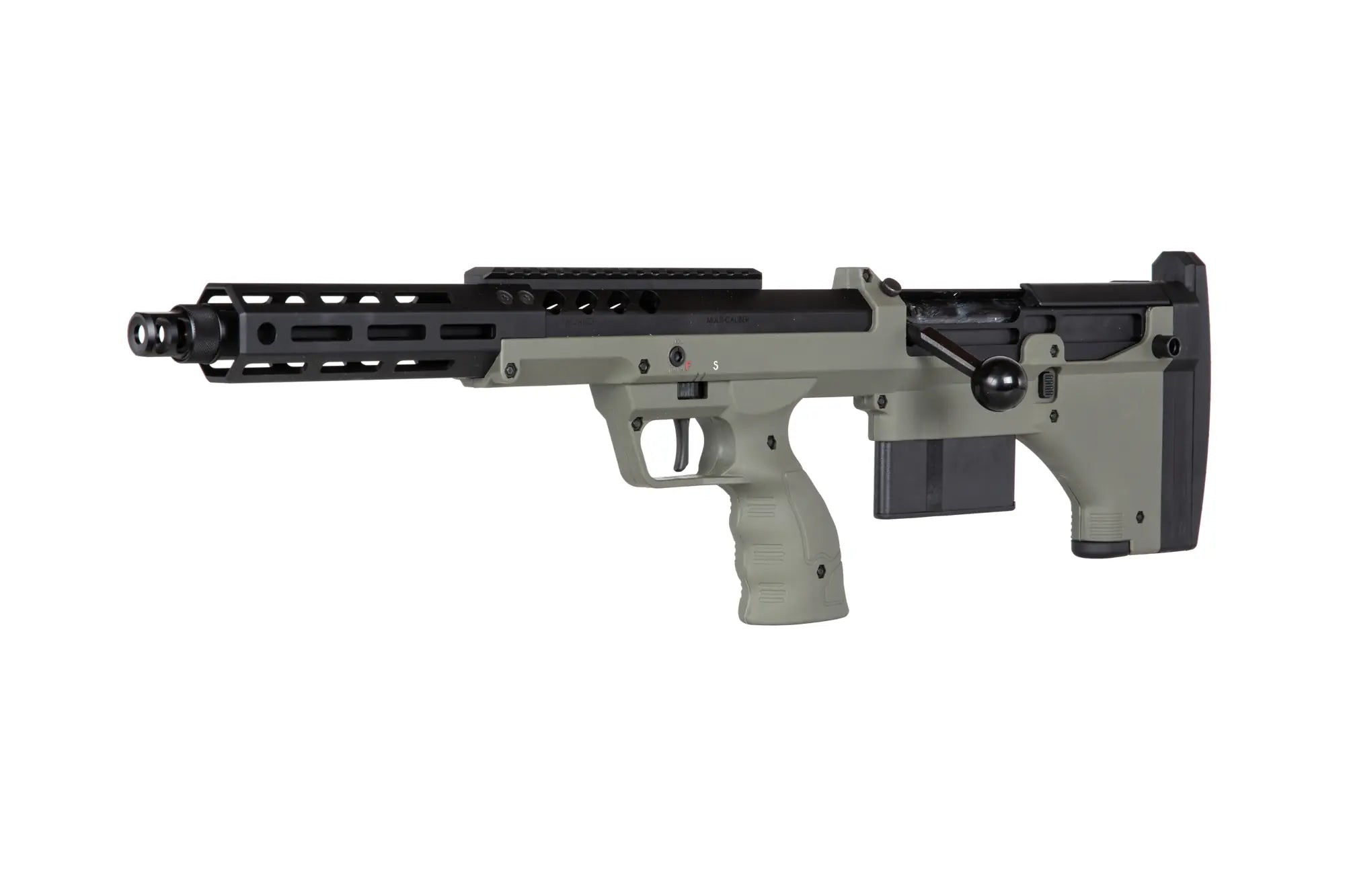 Desert Tech SRS-A2/pim/M2 Covert 16" Sniper Rifle Replica (Left Handed) Olive-5
