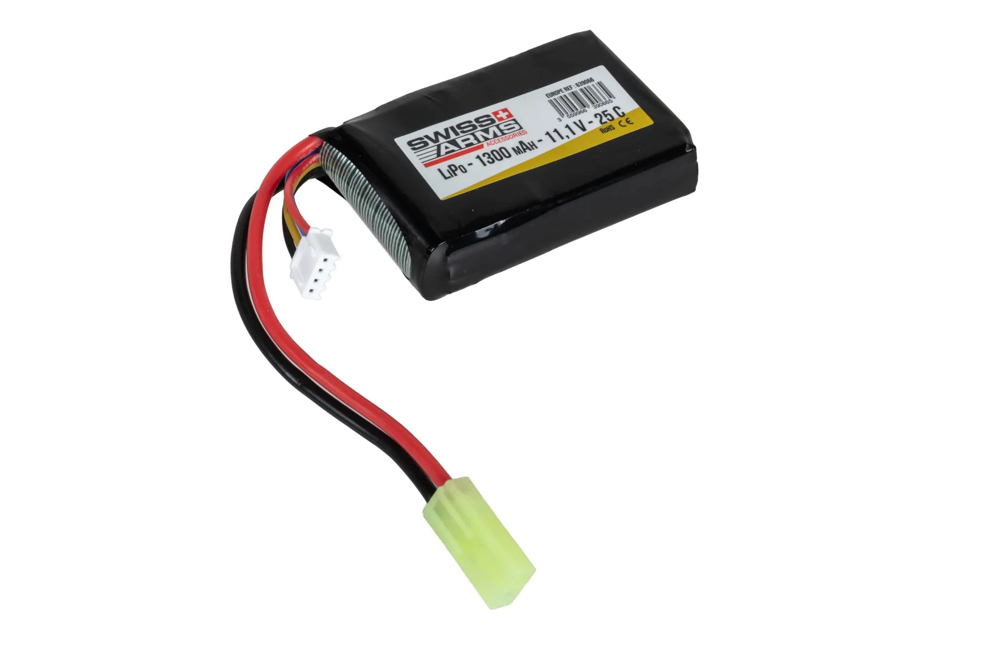 LiPo Battery 1300 mAh 11.1 V 25C Mini Tamiya