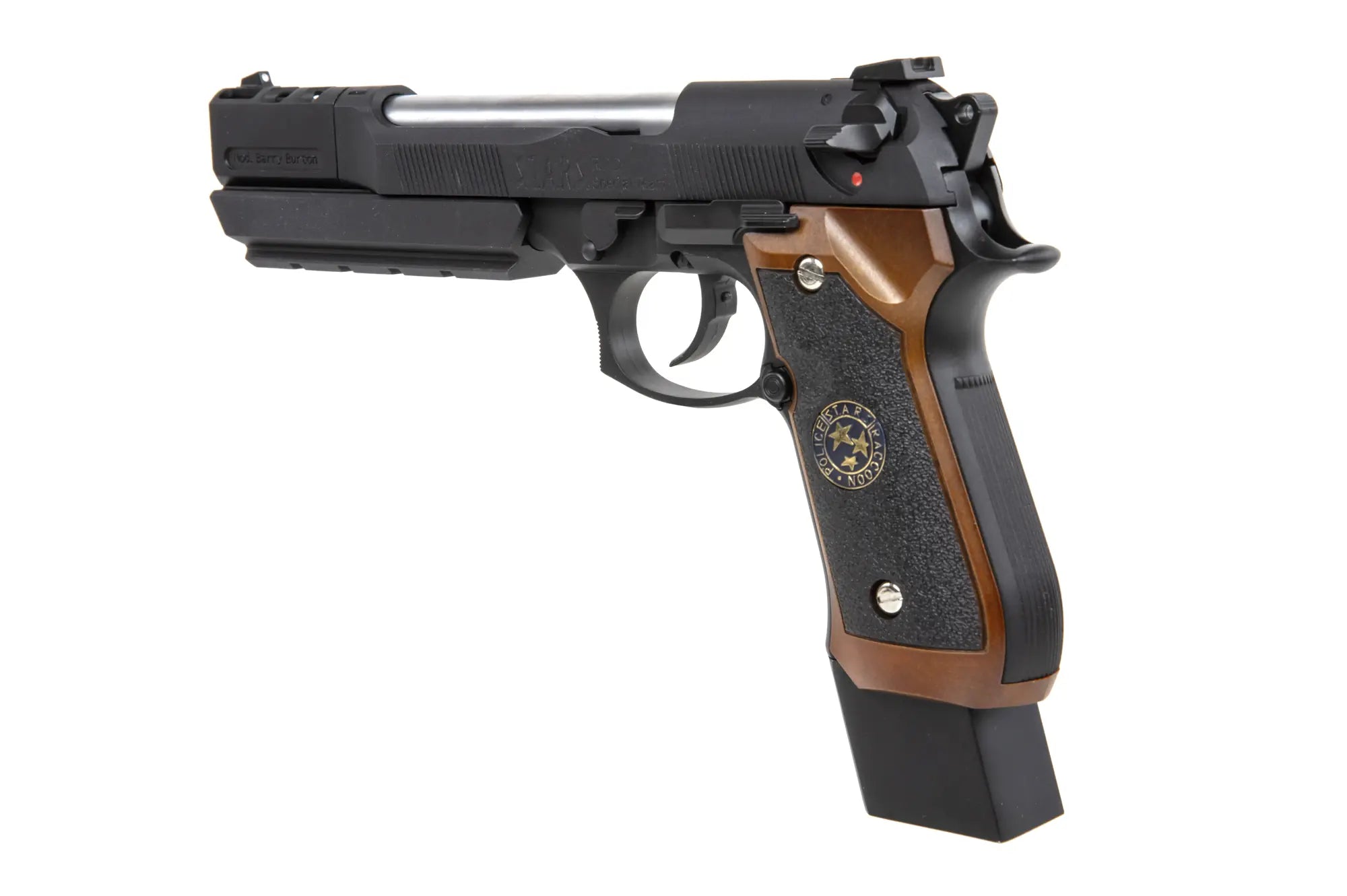 Gas Pistol GP331 BIOHAZARD Mod. B. Burton Brown Grip (Single only)