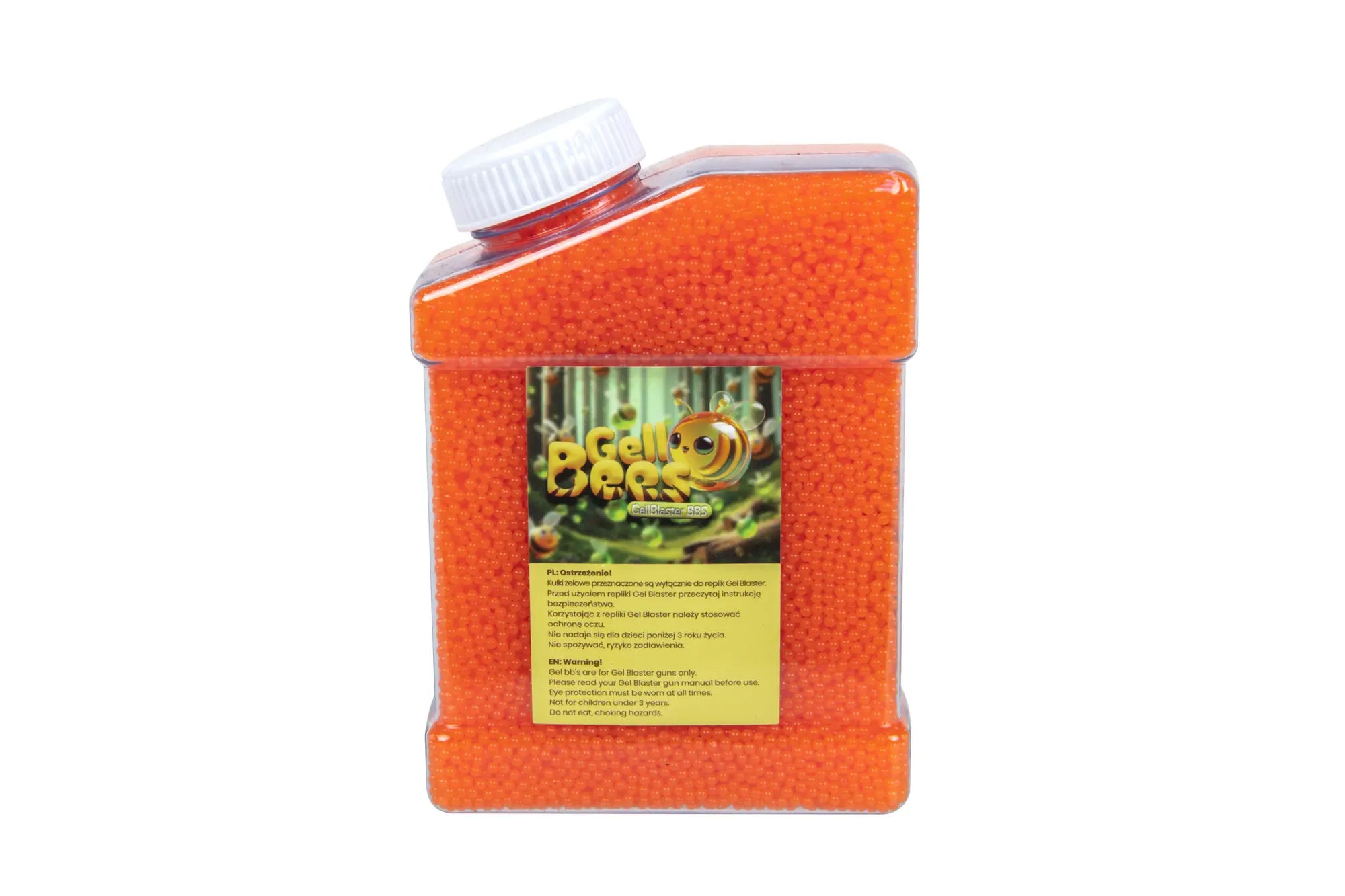 GelBee's Gel BBs Orange 8mm - Large Bottle 50000pcs