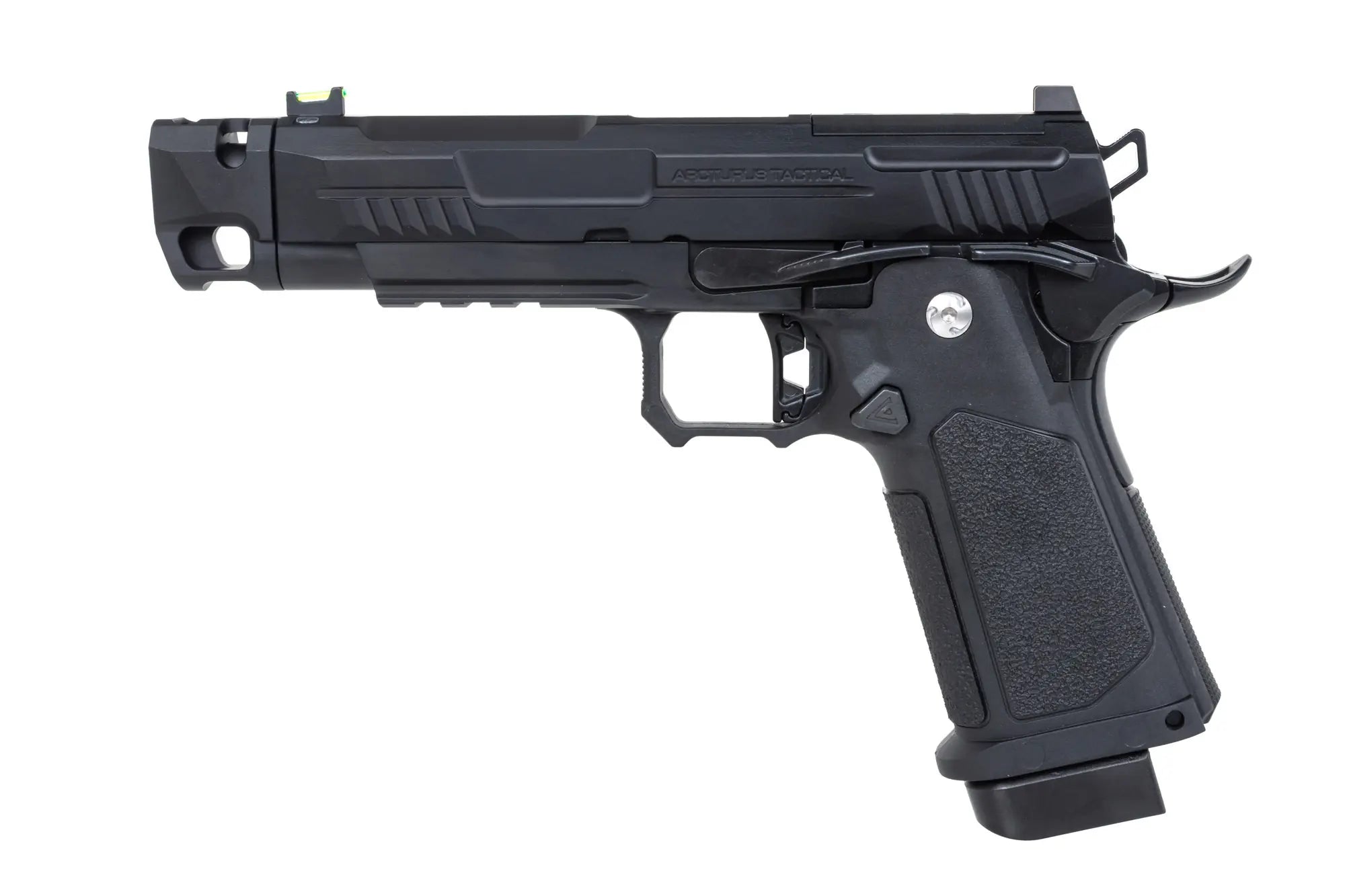 Arcturus Vanguard 4.3" Hi-Capa GBB Optics Ready airsoft pistol with compensator Black-7