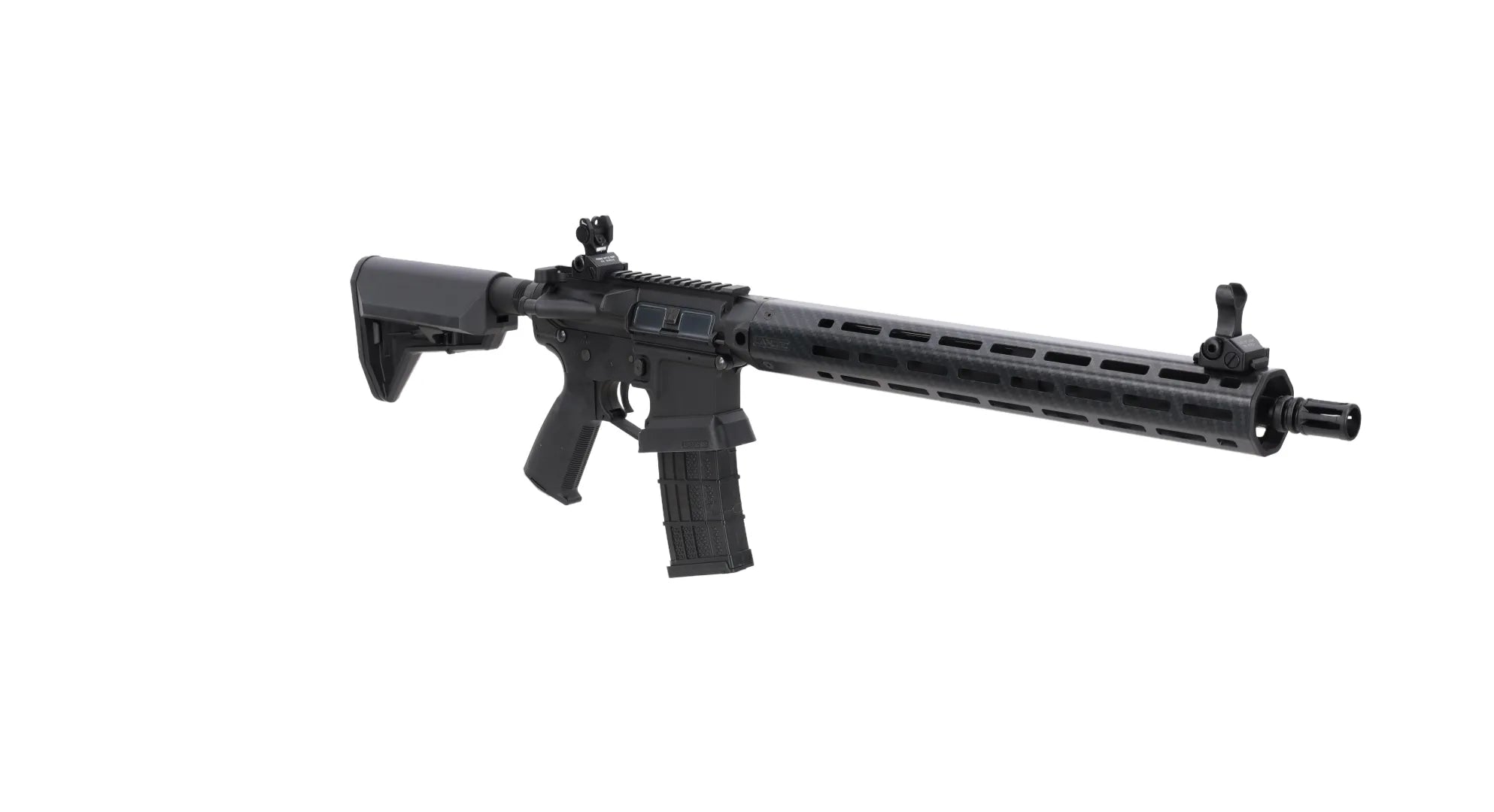 King Arms x Lancer Systems airsoft Carbine L15 LCH7 15" Faux Carbon Black-15