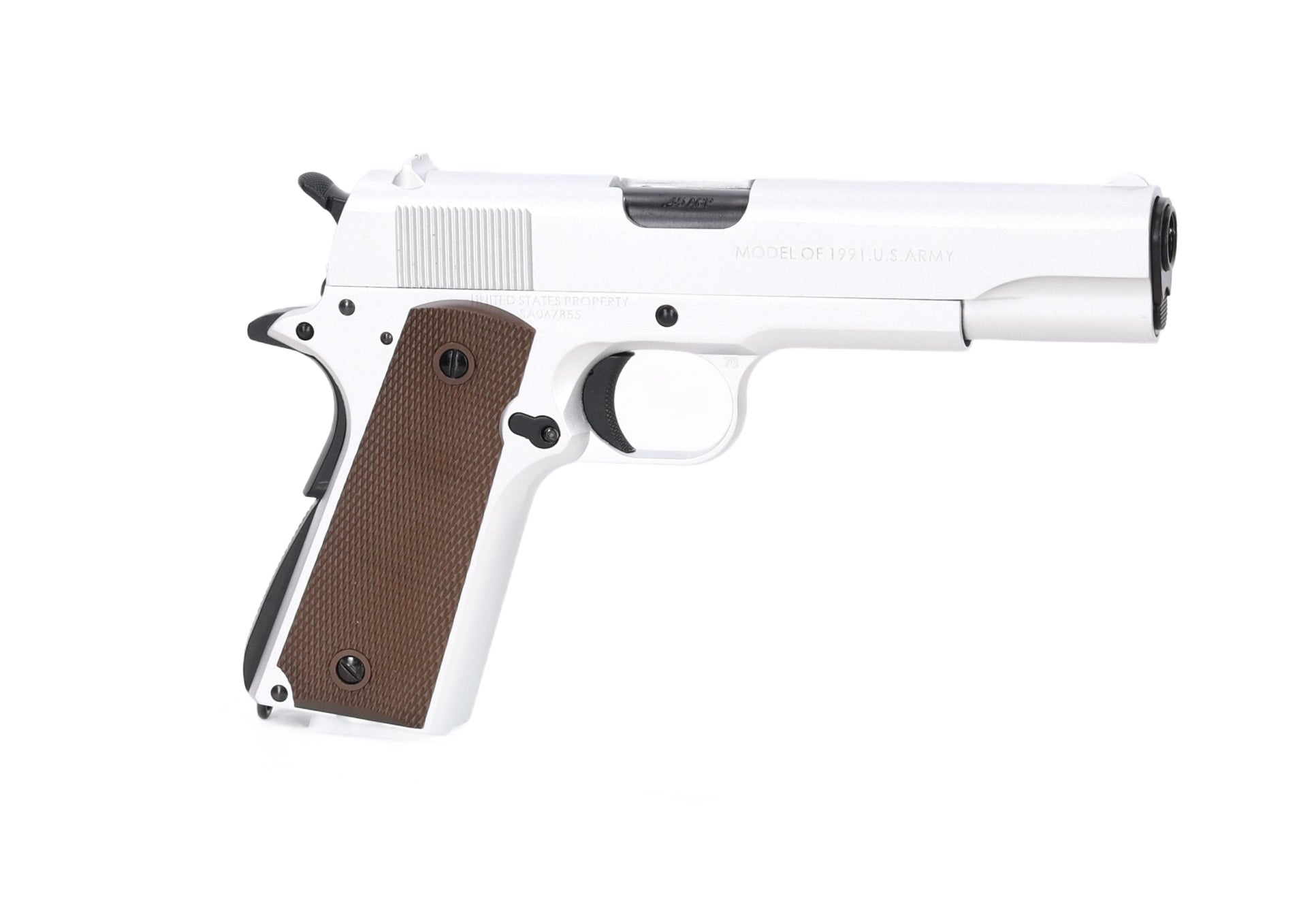 1911-A1 cal.45 gas airsoft pistol - Silver