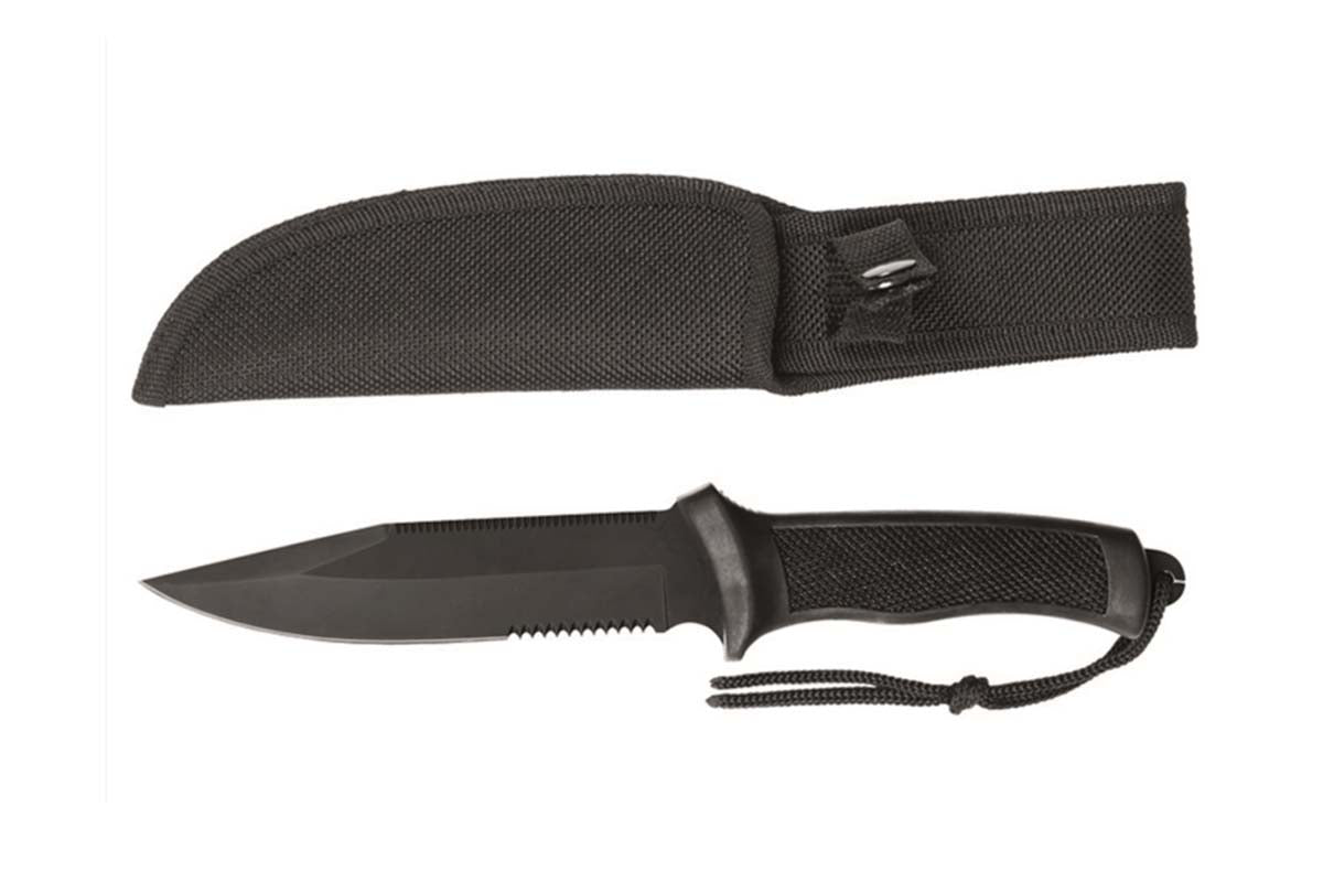 COMBAT KNIFE WITH RUBBER HANDLE