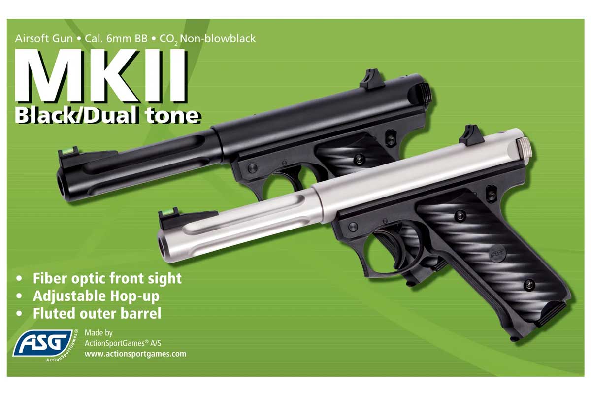 MKII GNB CO2 Pistol - Silver / Black